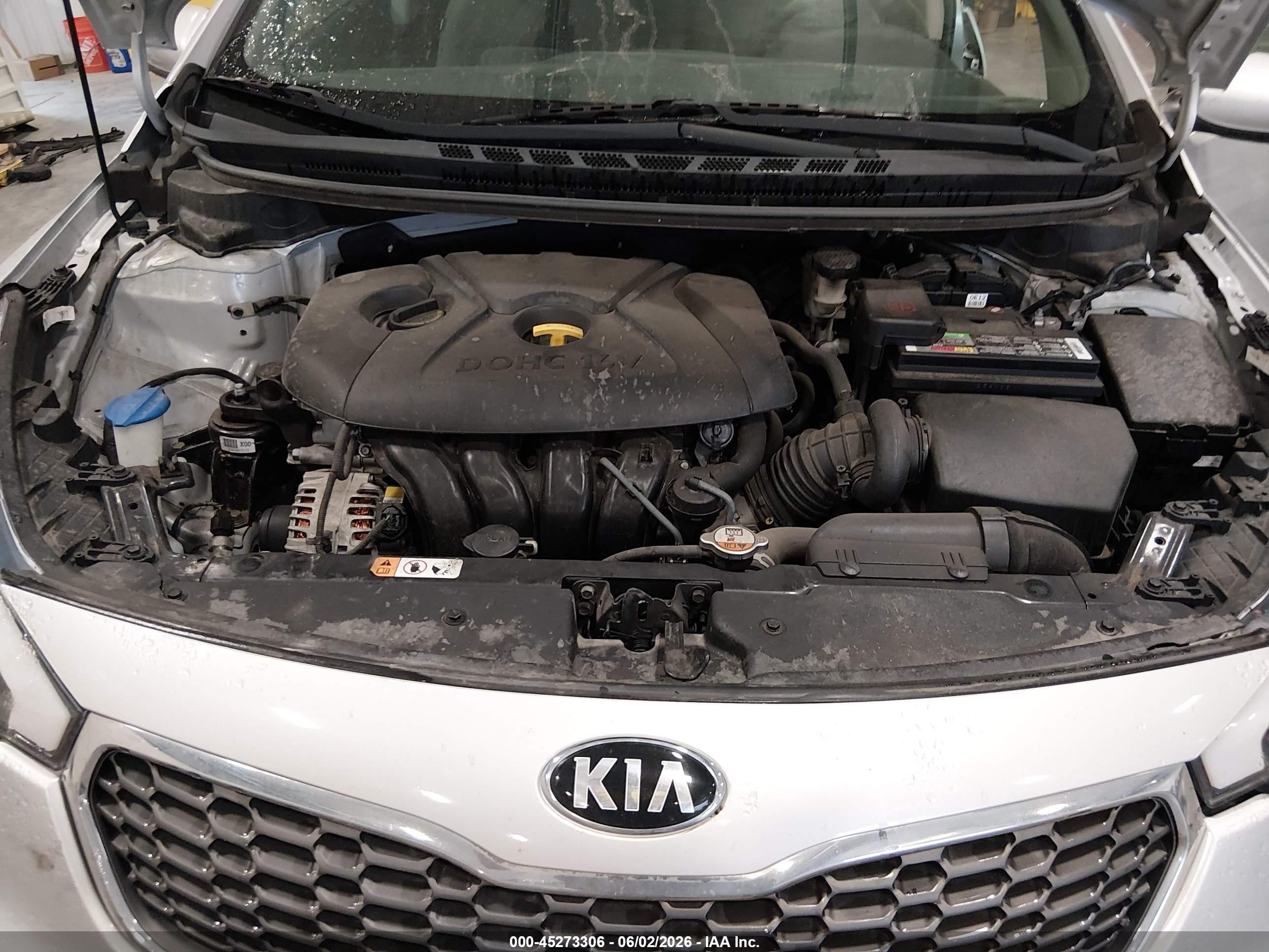 2015 Kia Forte Lx Silver vin: KNAFK4A62F5399453