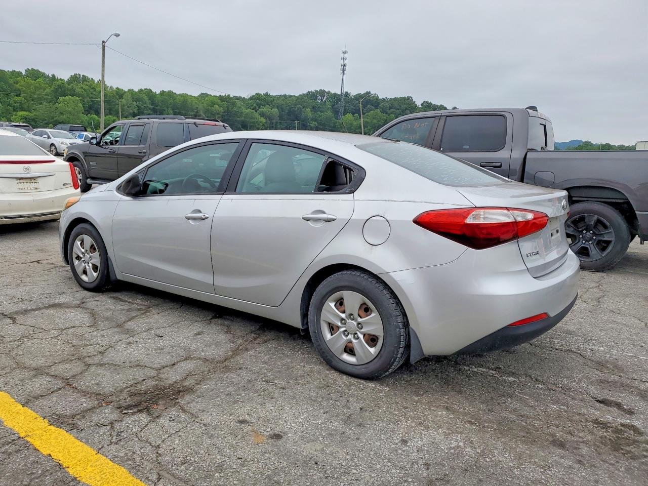 2015 Kia Forte Lx Silver vin: KNAFK4A62F5408085
