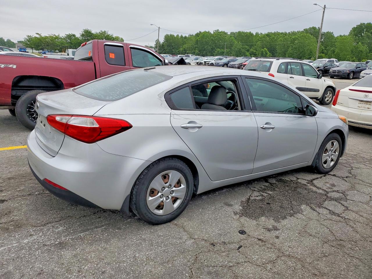 2015 Kia Forte Lx Silver vin: KNAFK4A62F5408085