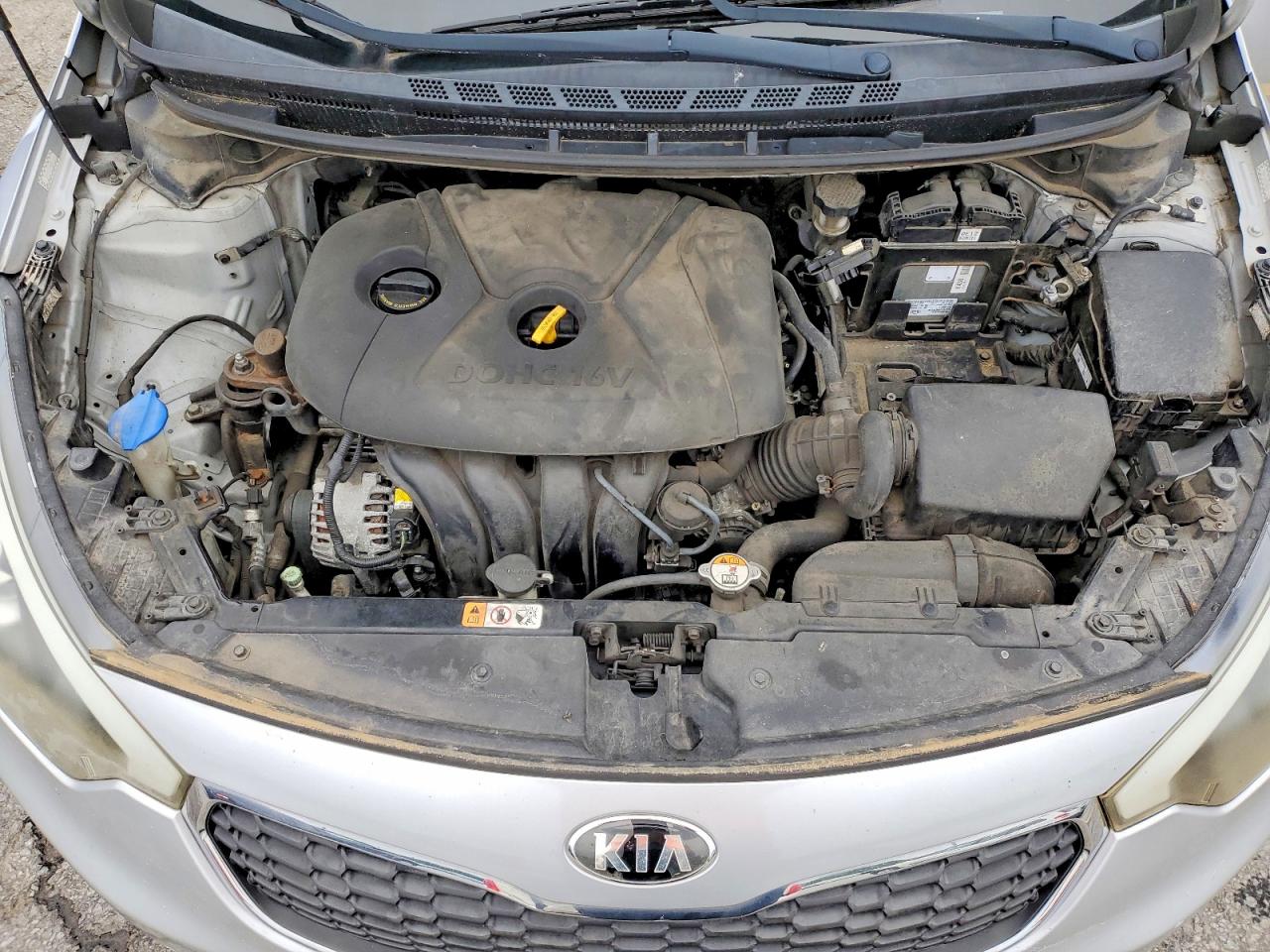 2015 Kia Forte Lx Silver vin: KNAFK4A62F5408085