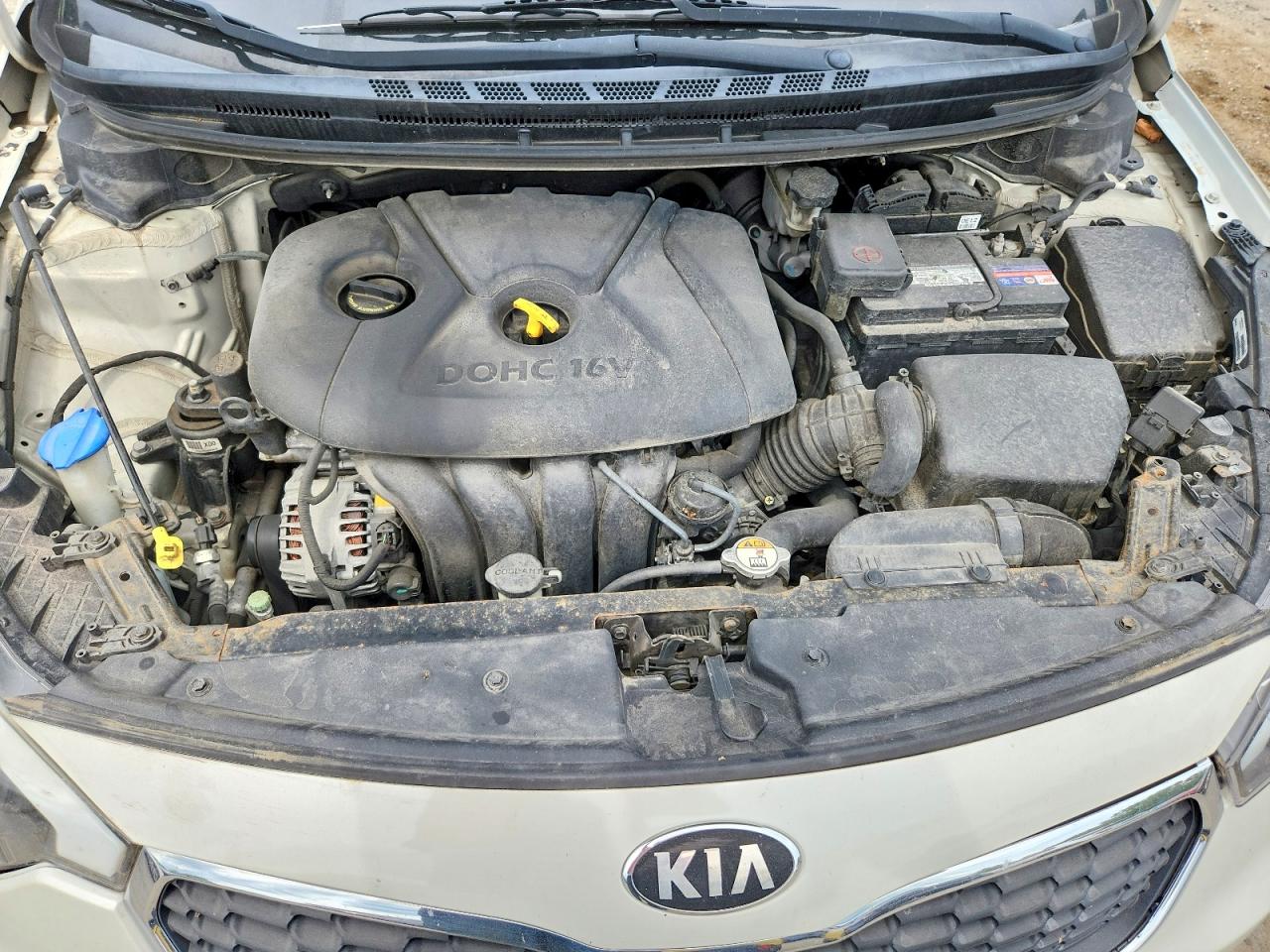 2015 Kia Forte Lx Cream vin: KNAFK4A62F5409480