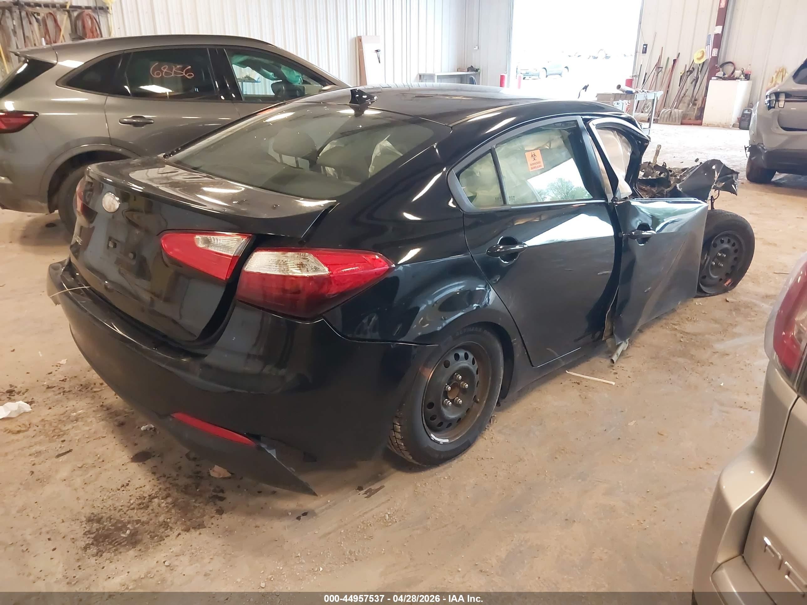 2016 Kia Forte Lx Black vin: KNAFK4A62G5487405