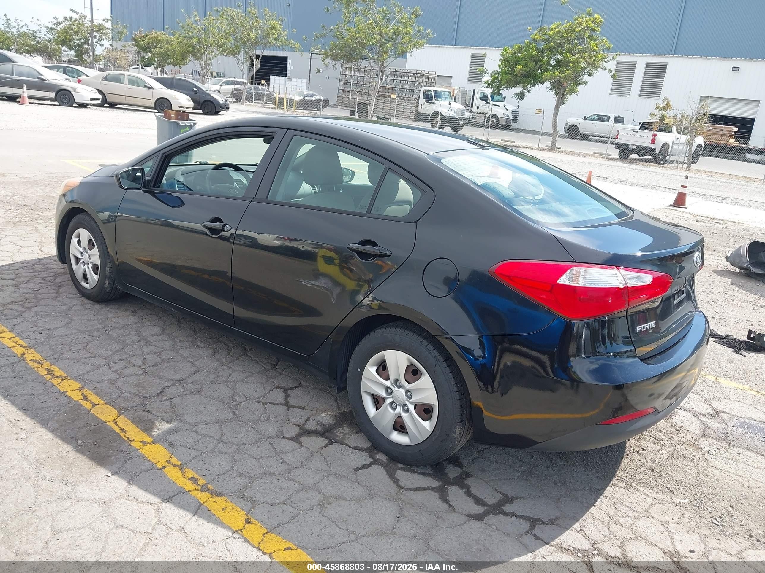 2015 Kia Forte Lx Black vin: KNAFK4A63F5284974