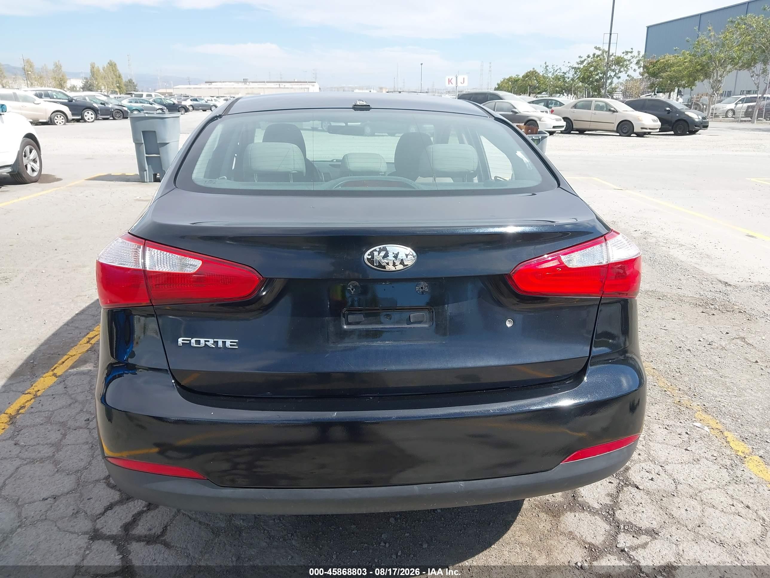 2015 Kia Forte Lx Black vin: KNAFK4A63F5284974