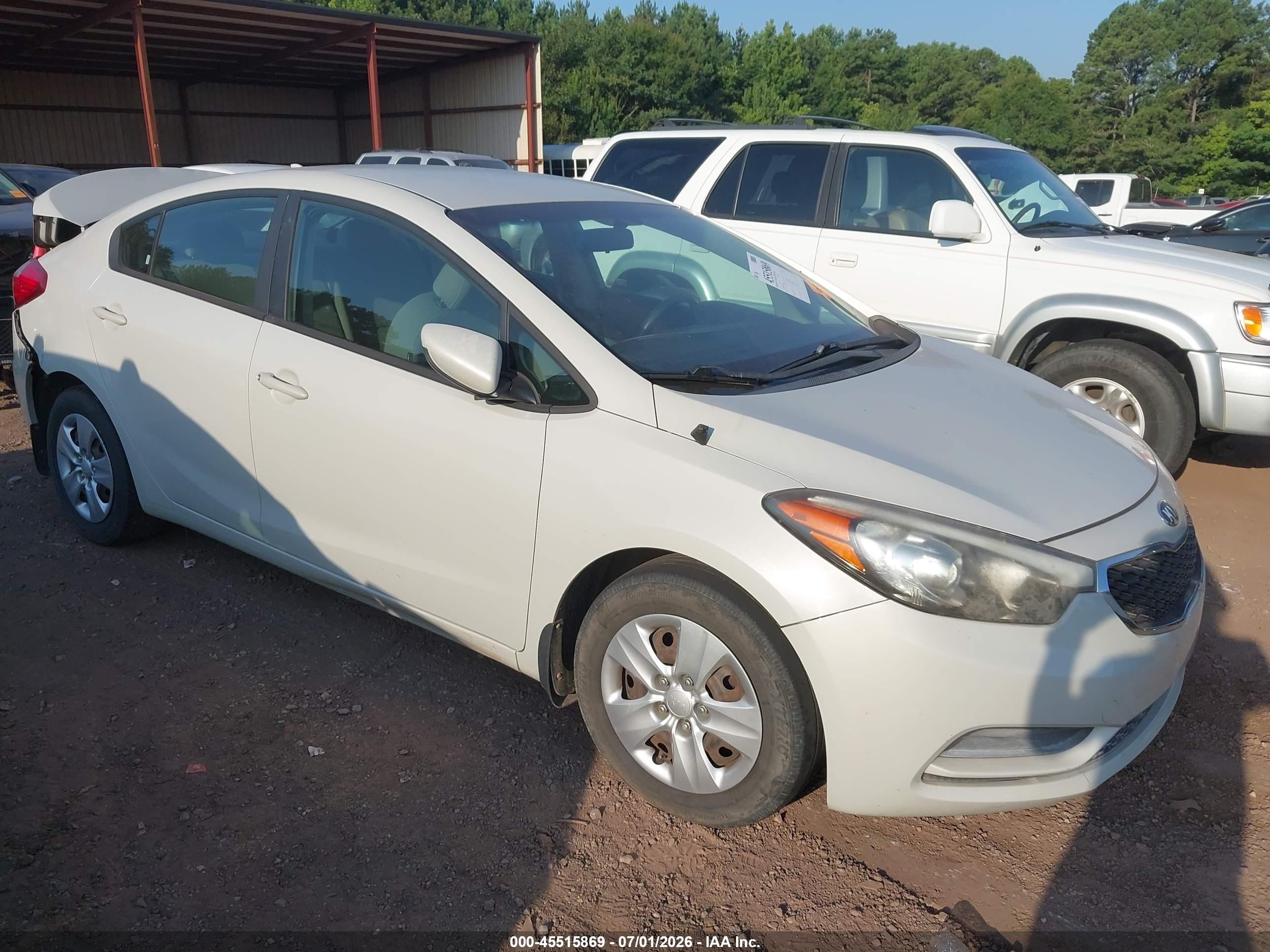 2015 Kia Forte Lx Белый vin: KNAFK4A63F5292198