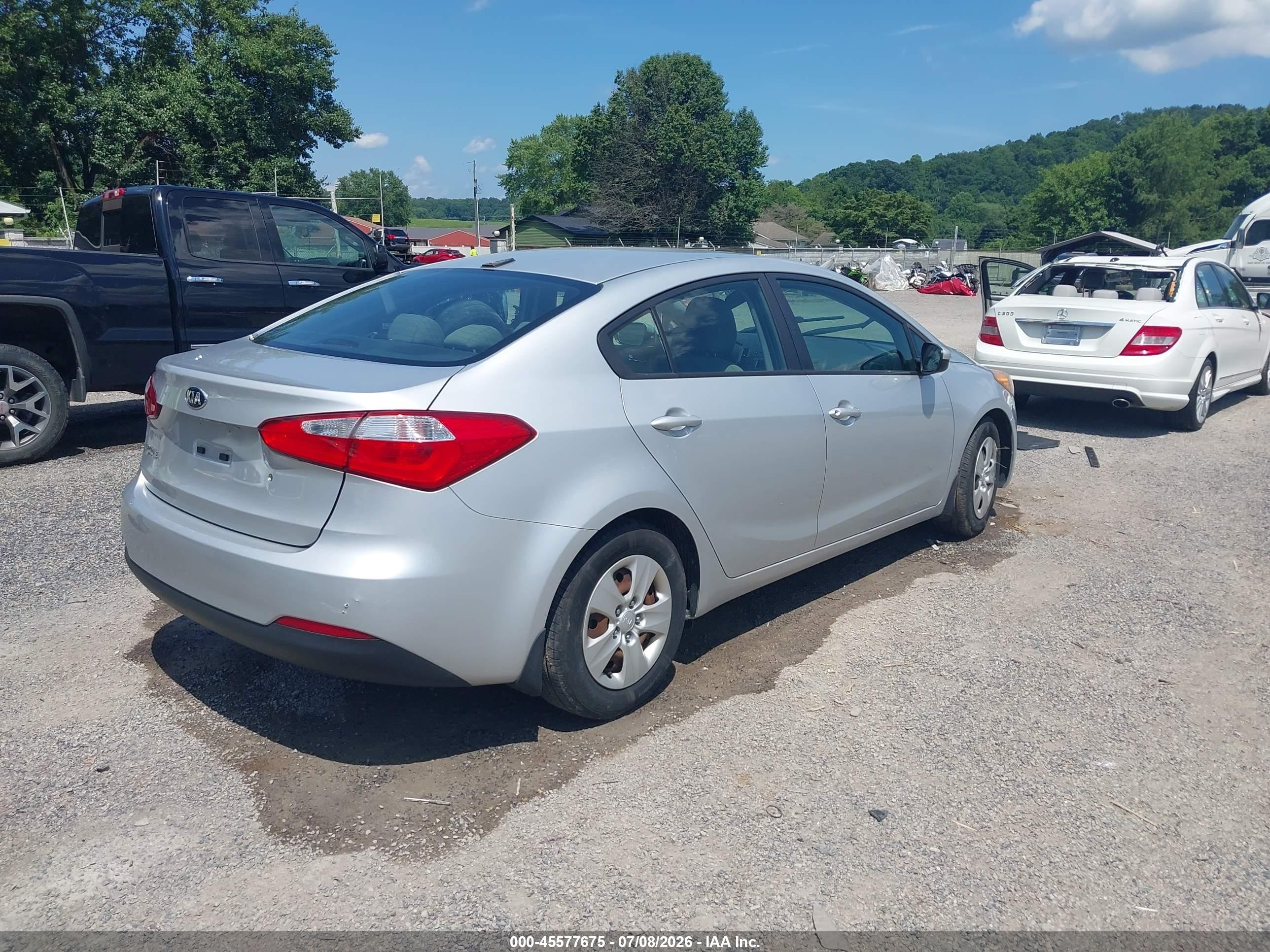 2015 Kia Forte Lx Silver vin: KNAFK4A63F5365859