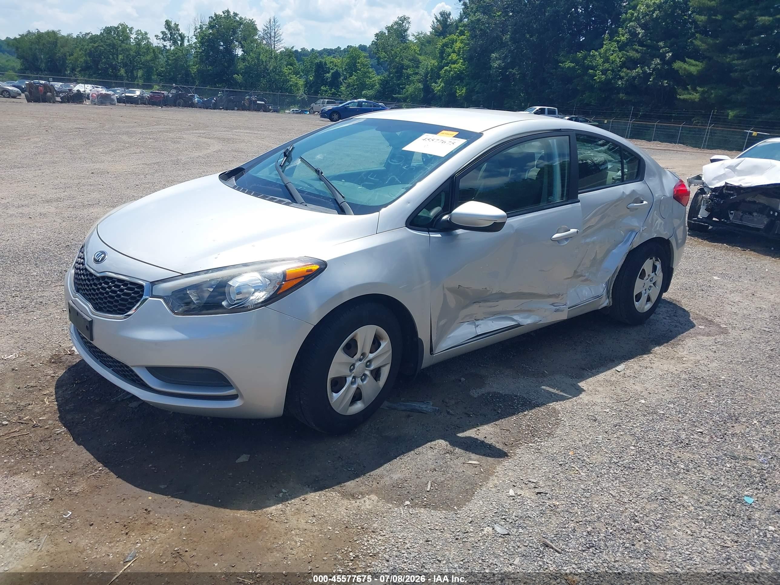 2015 Kia Forte Lx Silver vin: KNAFK4A63F5365859
