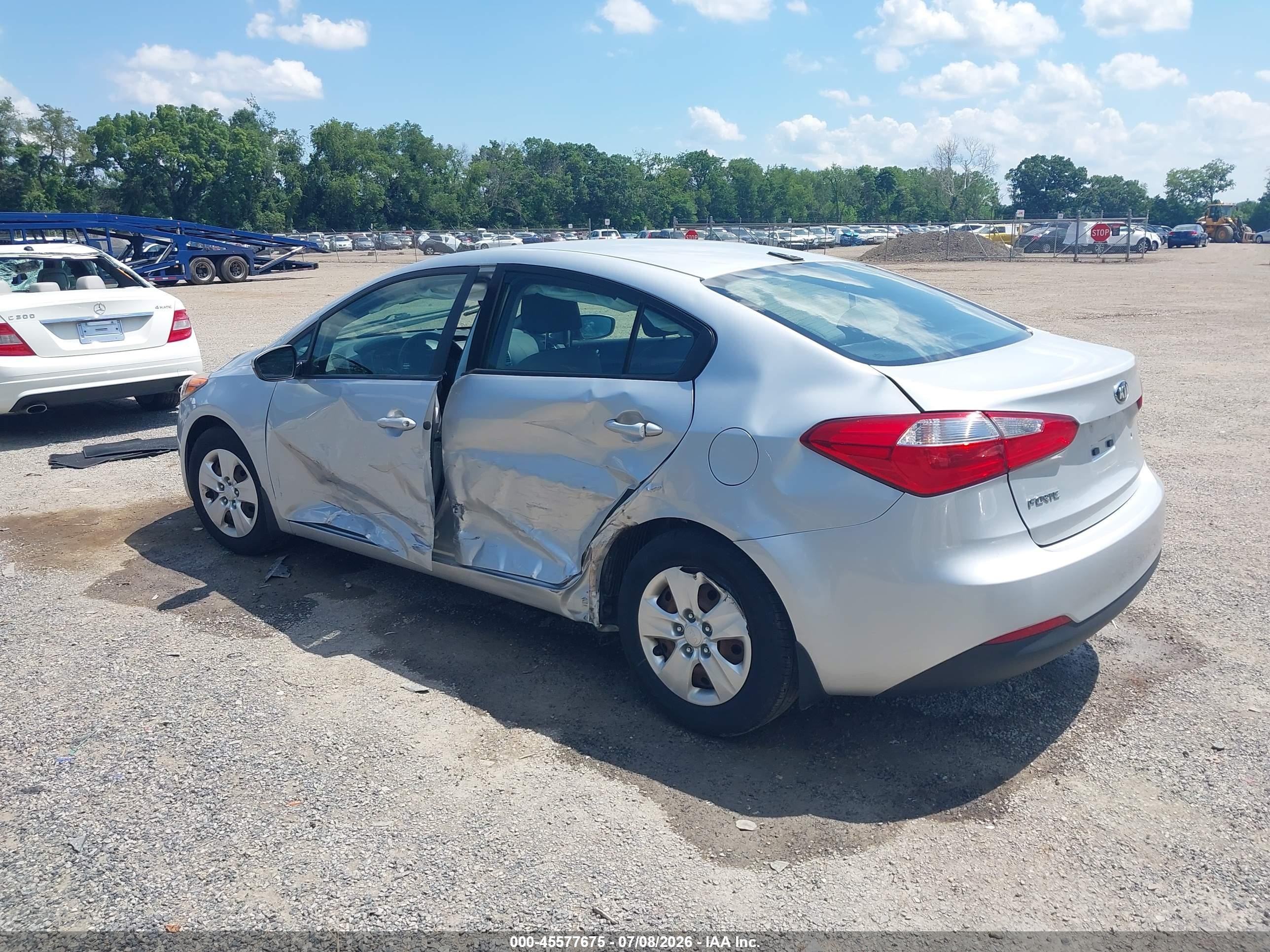 2015 Kia Forte Lx Silver vin: KNAFK4A63F5365859