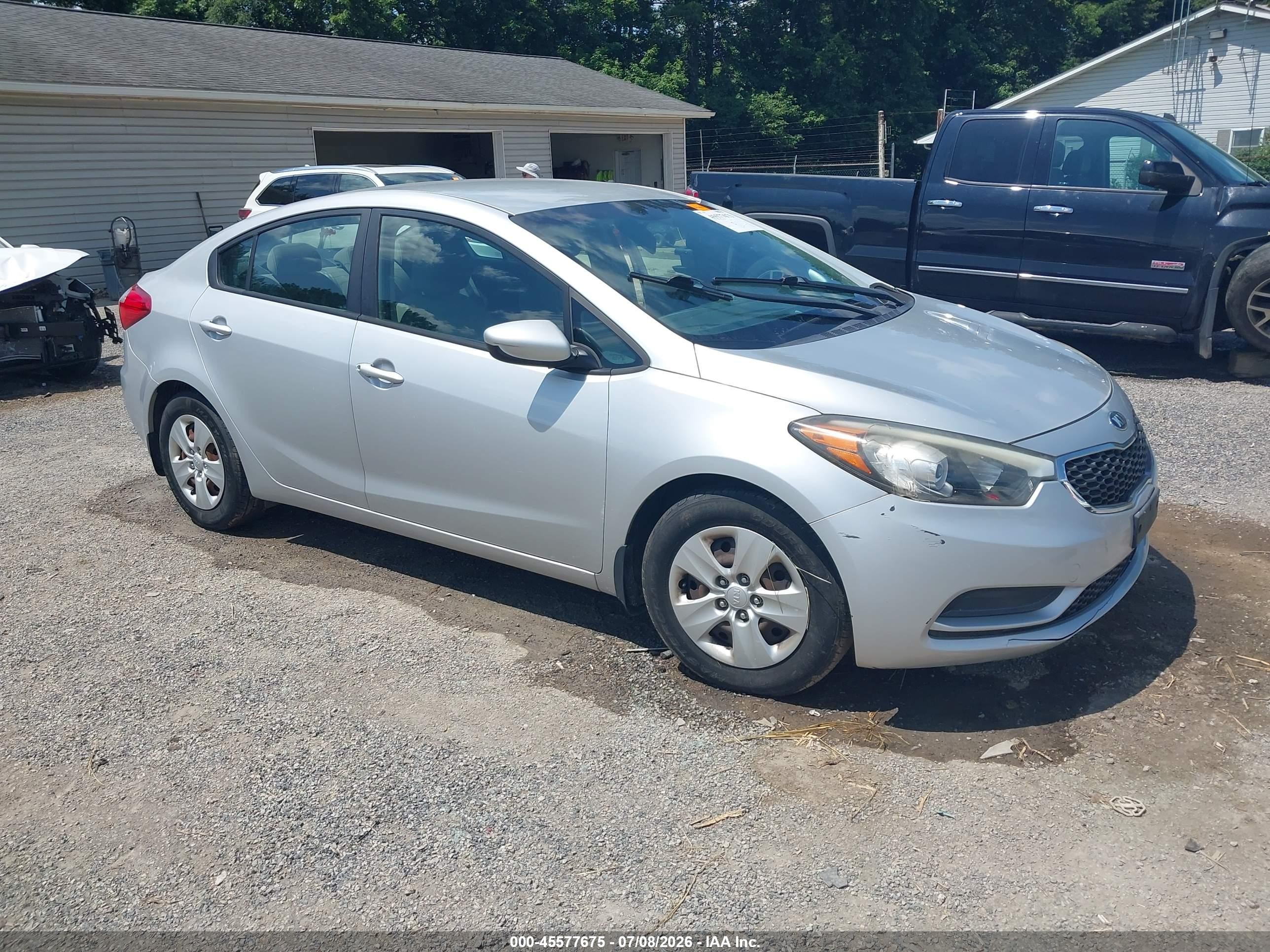 2015 Kia Forte Lx Silver vin: KNAFK4A63F5365859