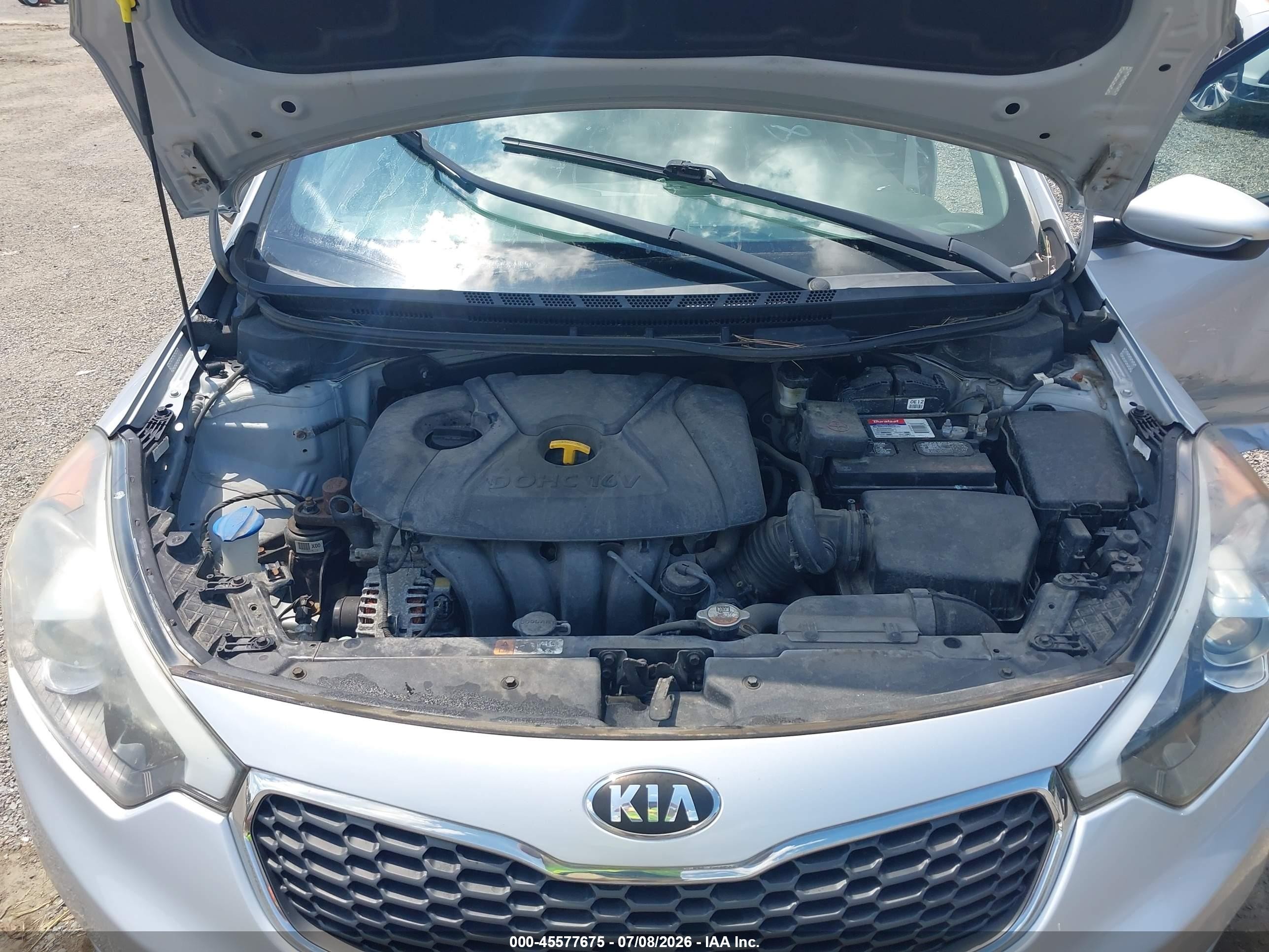 2015 Kia Forte Lx Silver vin: KNAFK4A63F5365859