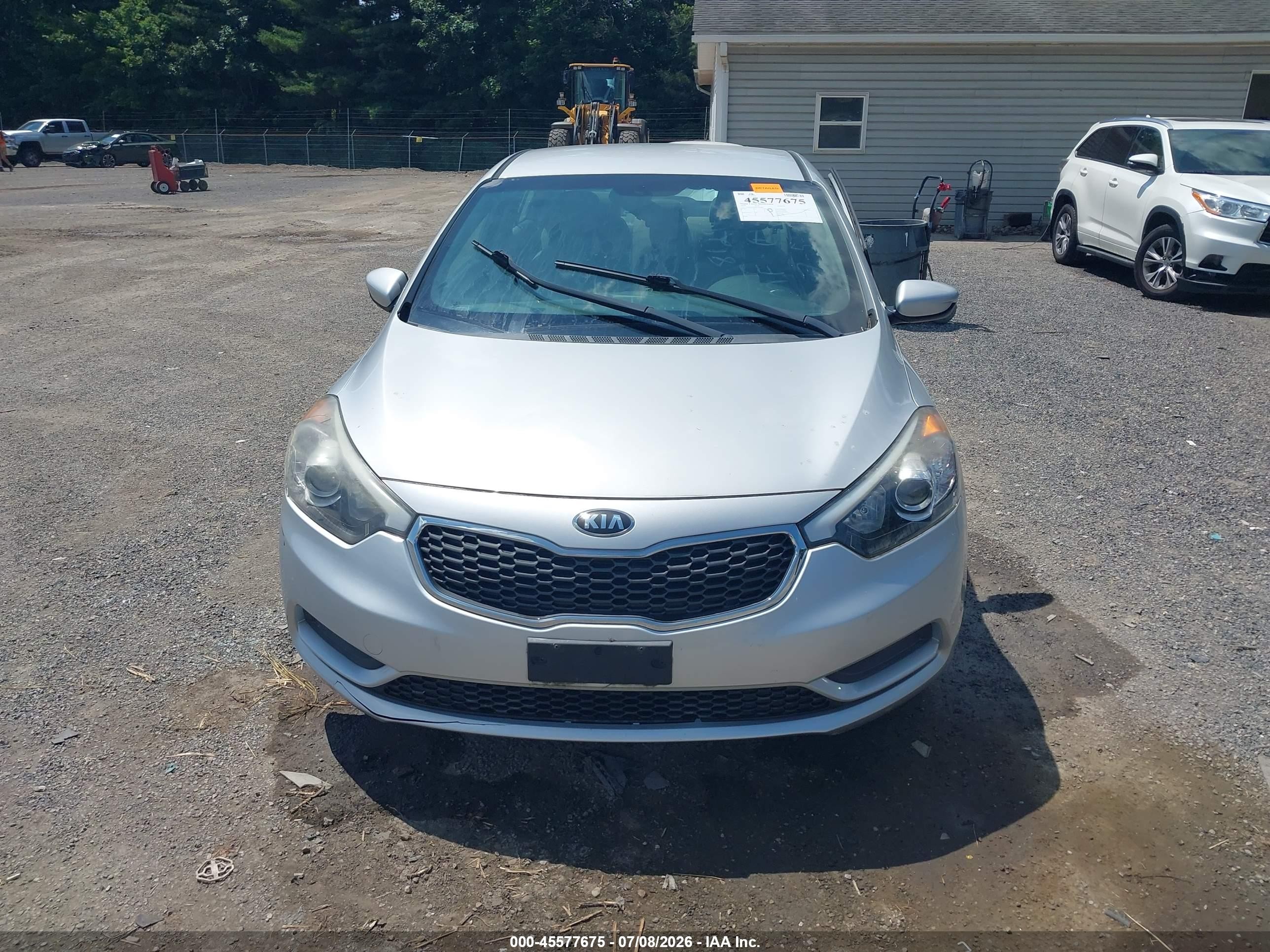 2015 Kia Forte Lx Silver vin: KNAFK4A63F5365859