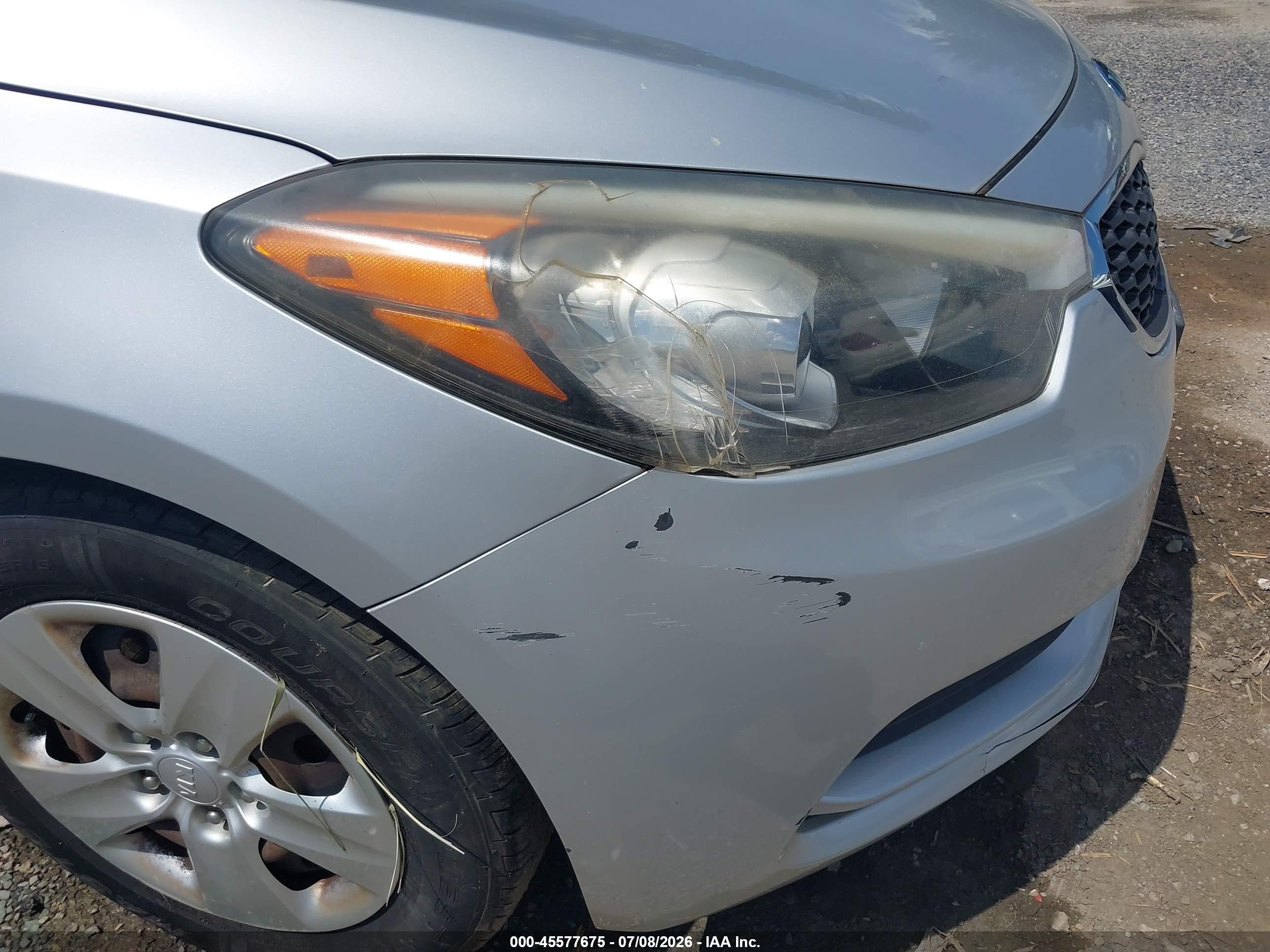 2015 Kia Forte Lx Silver vin: KNAFK4A63F5365859