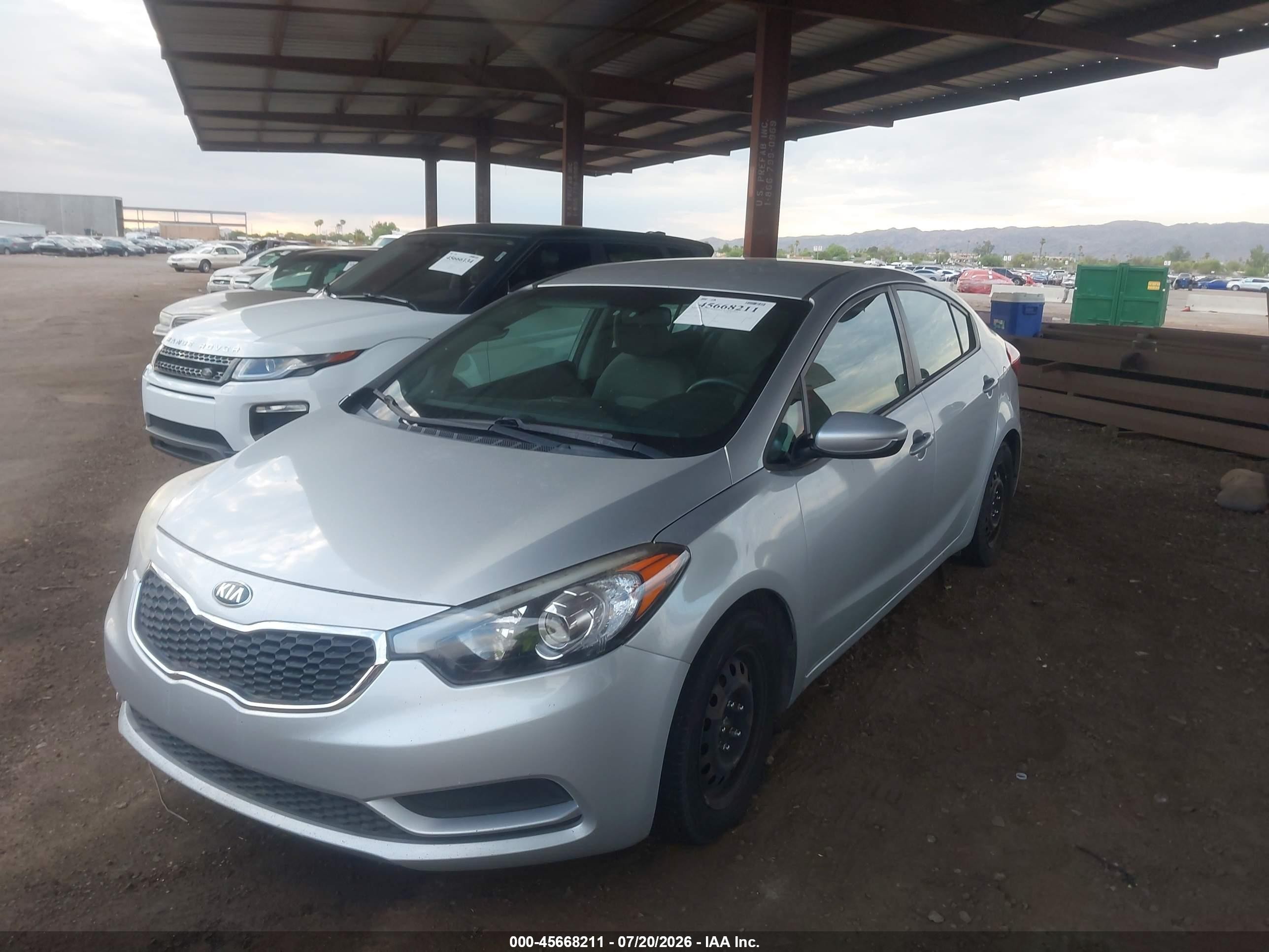 2015 Kia Forte Lx Silver vin: KNAFK4A63F5371533
