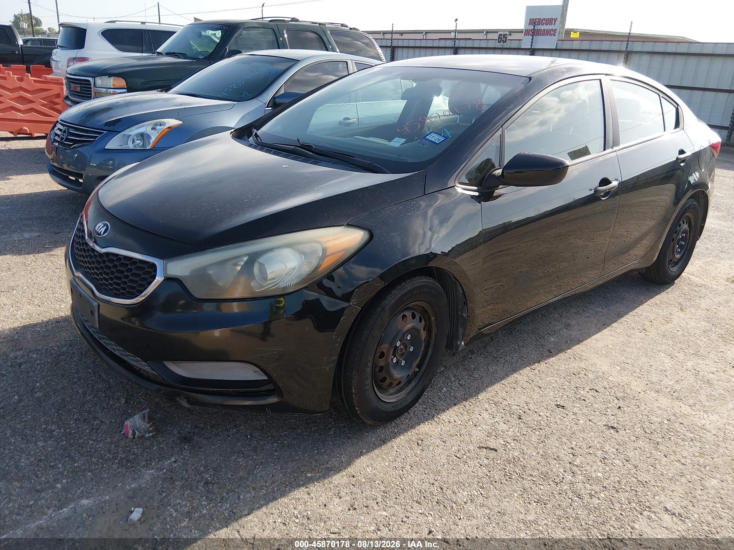 2015 Kia Forte Lx Black vin: KNAFK4A63F5401727