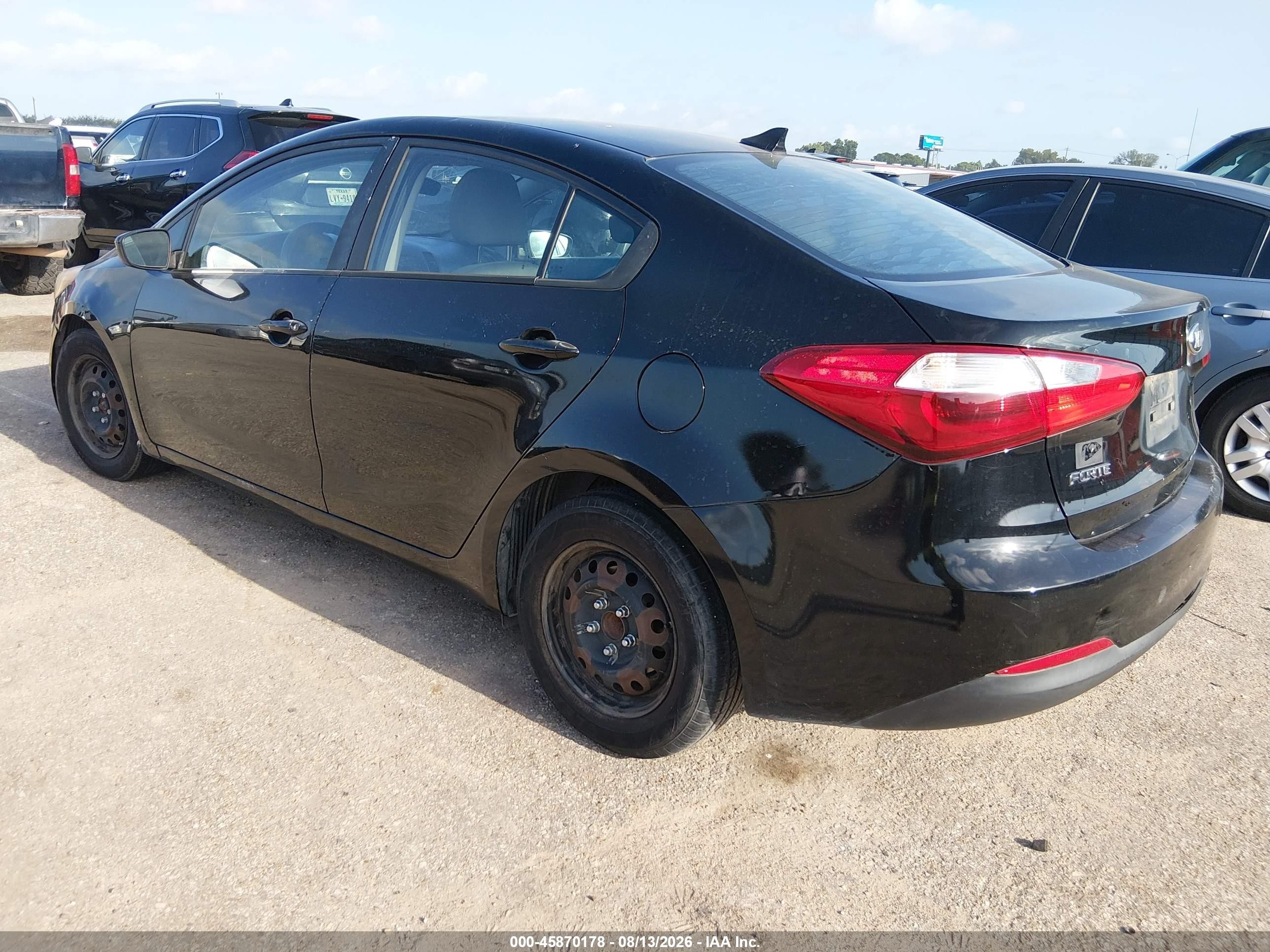 2015 Kia Forte Lx Black vin: KNAFK4A63F5401727