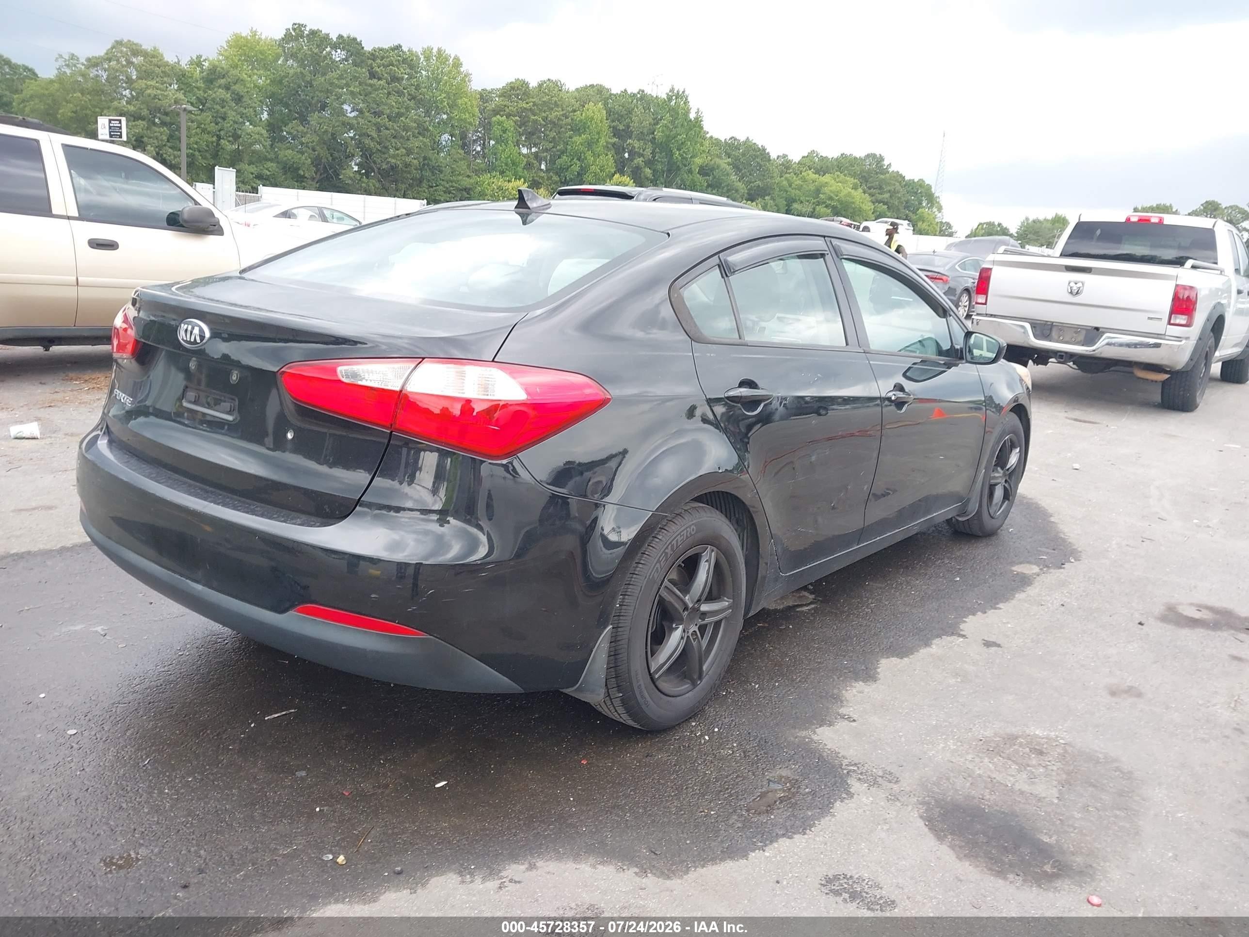 2015 Kia Forte Lx Black vin: KNAFK4A63F5403364