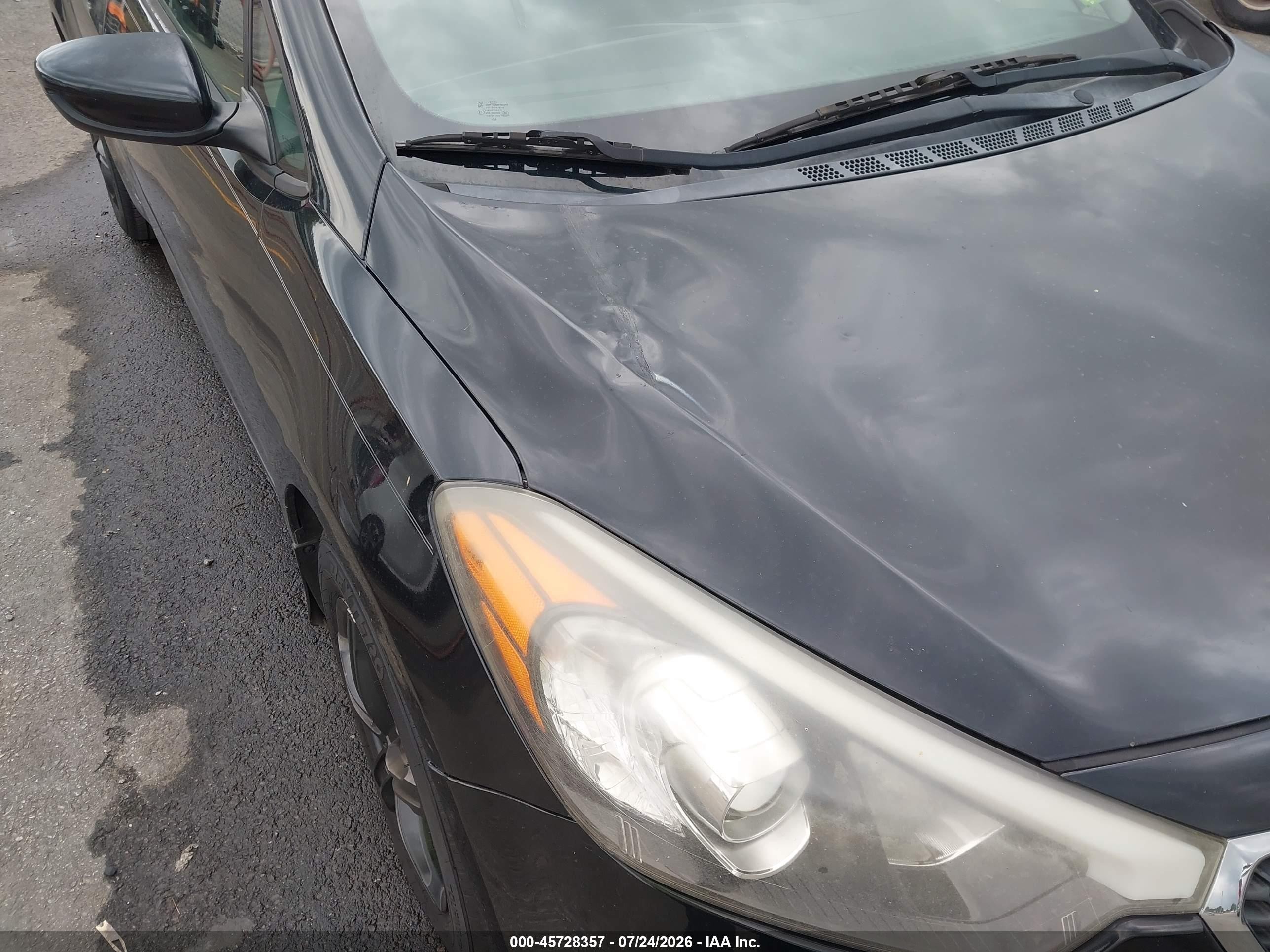 2015 Kia Forte Lx Black vin: KNAFK4A63F5403364