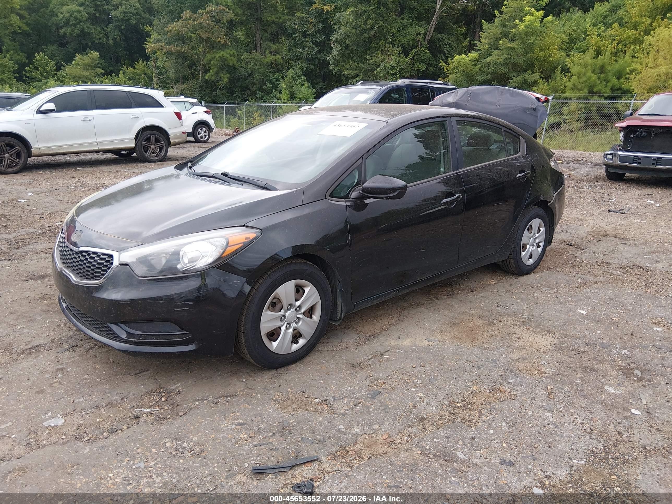2015 Kia Forte Lx Black vin: KNAFK4A63F5405504