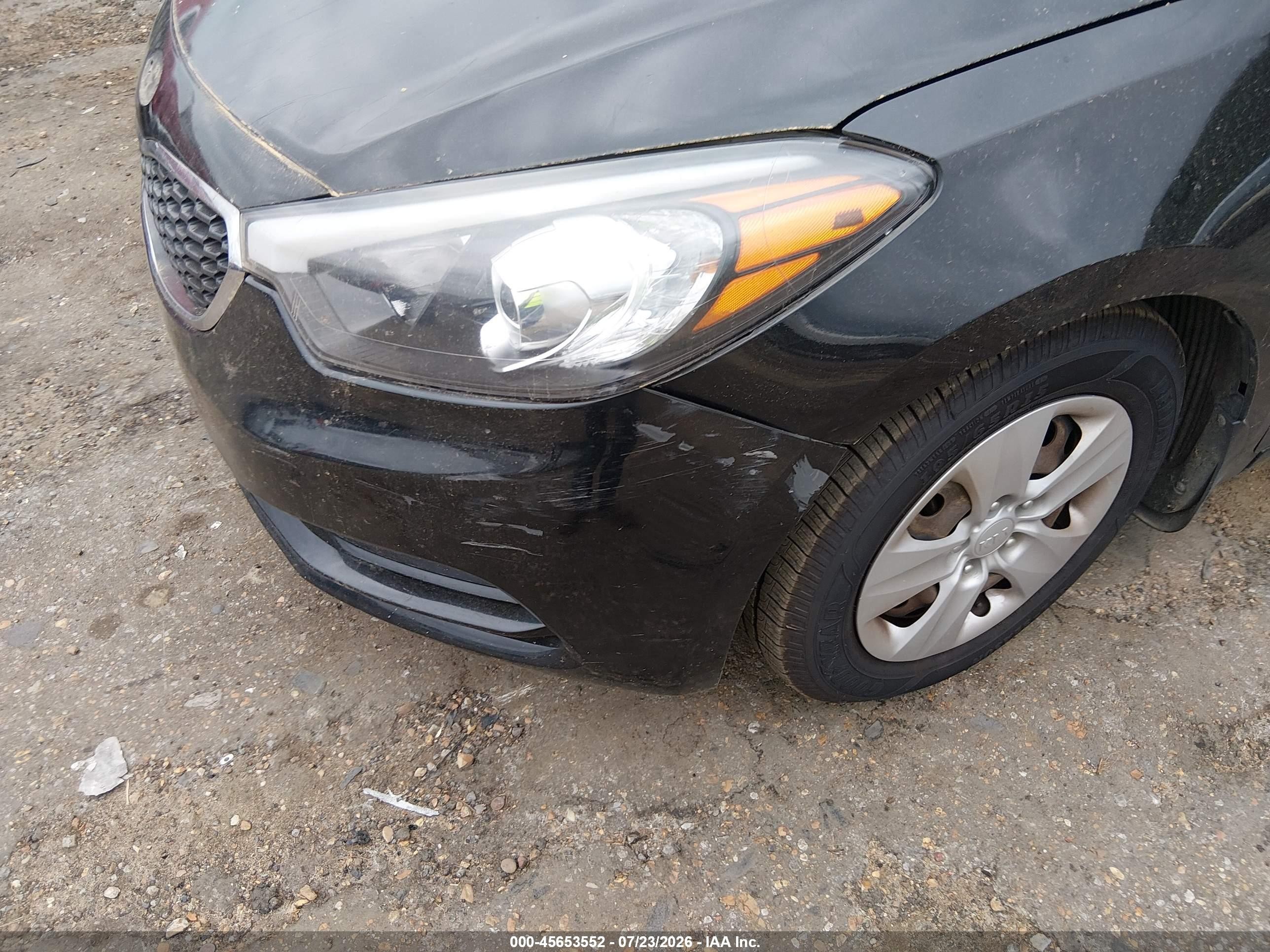 2015 Kia Forte Lx Black vin: KNAFK4A63F5405504