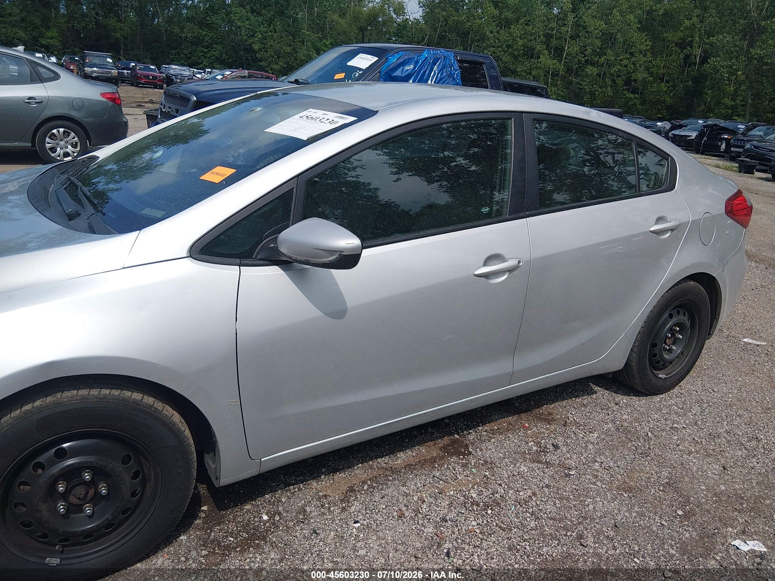 2015 Kia Forte Lx Silver vin: KNAFK4A63F5417328