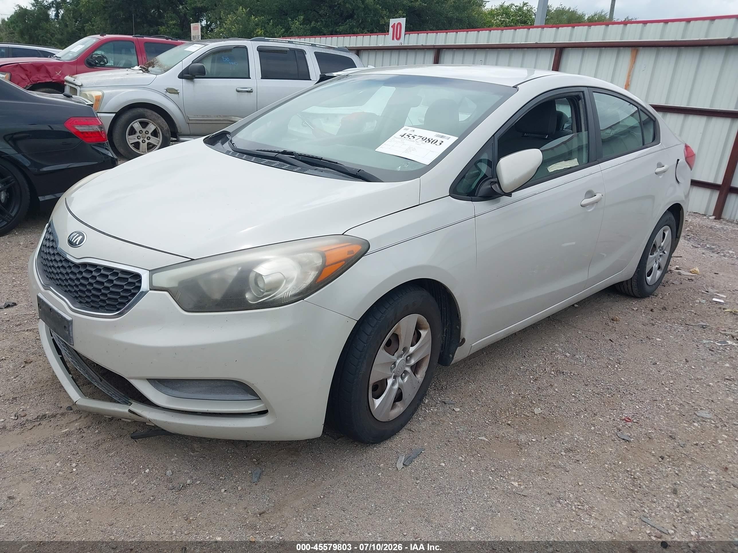 2015 Kia Forte Lx Brown vin: KNAFK4A63F5419998