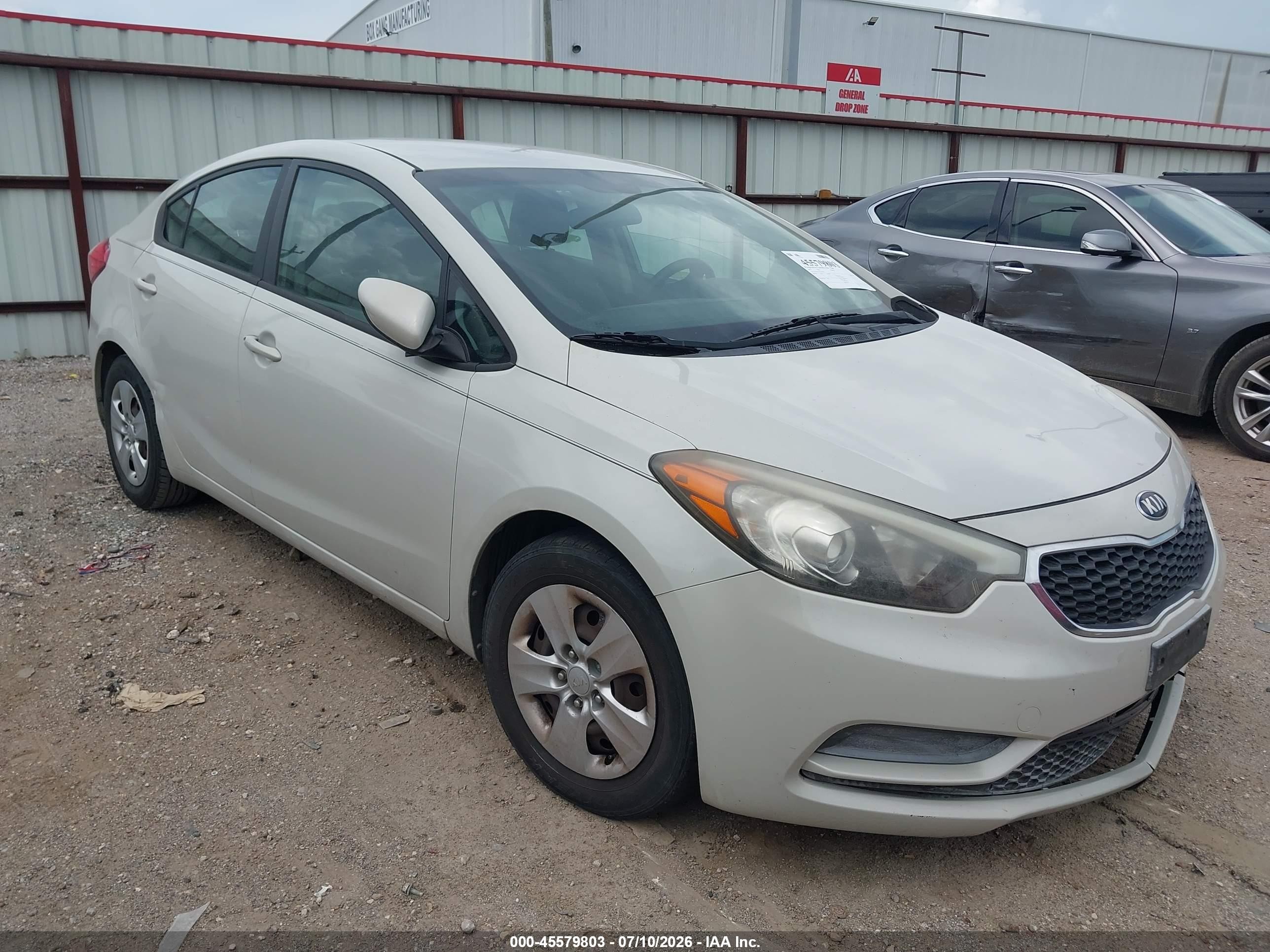2015 Kia Forte Lx Brown vin: KNAFK4A63F5419998