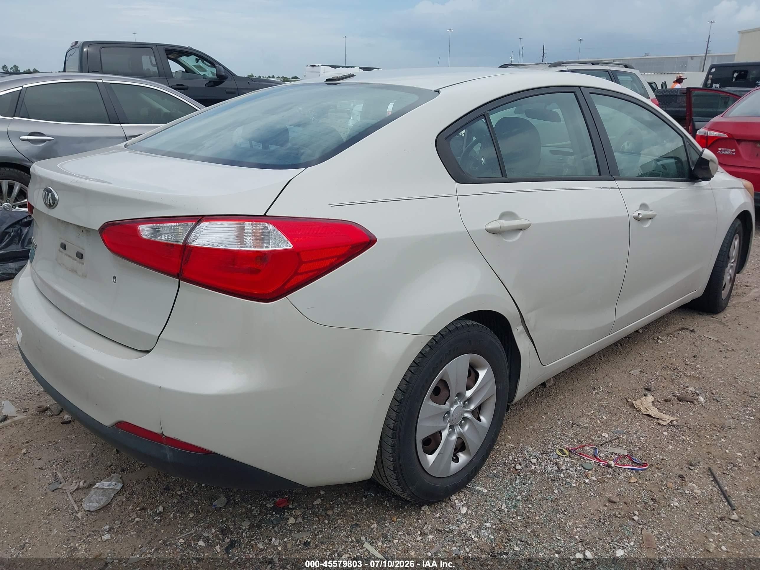 2015 Kia Forte Lx Brown vin: KNAFK4A63F5419998