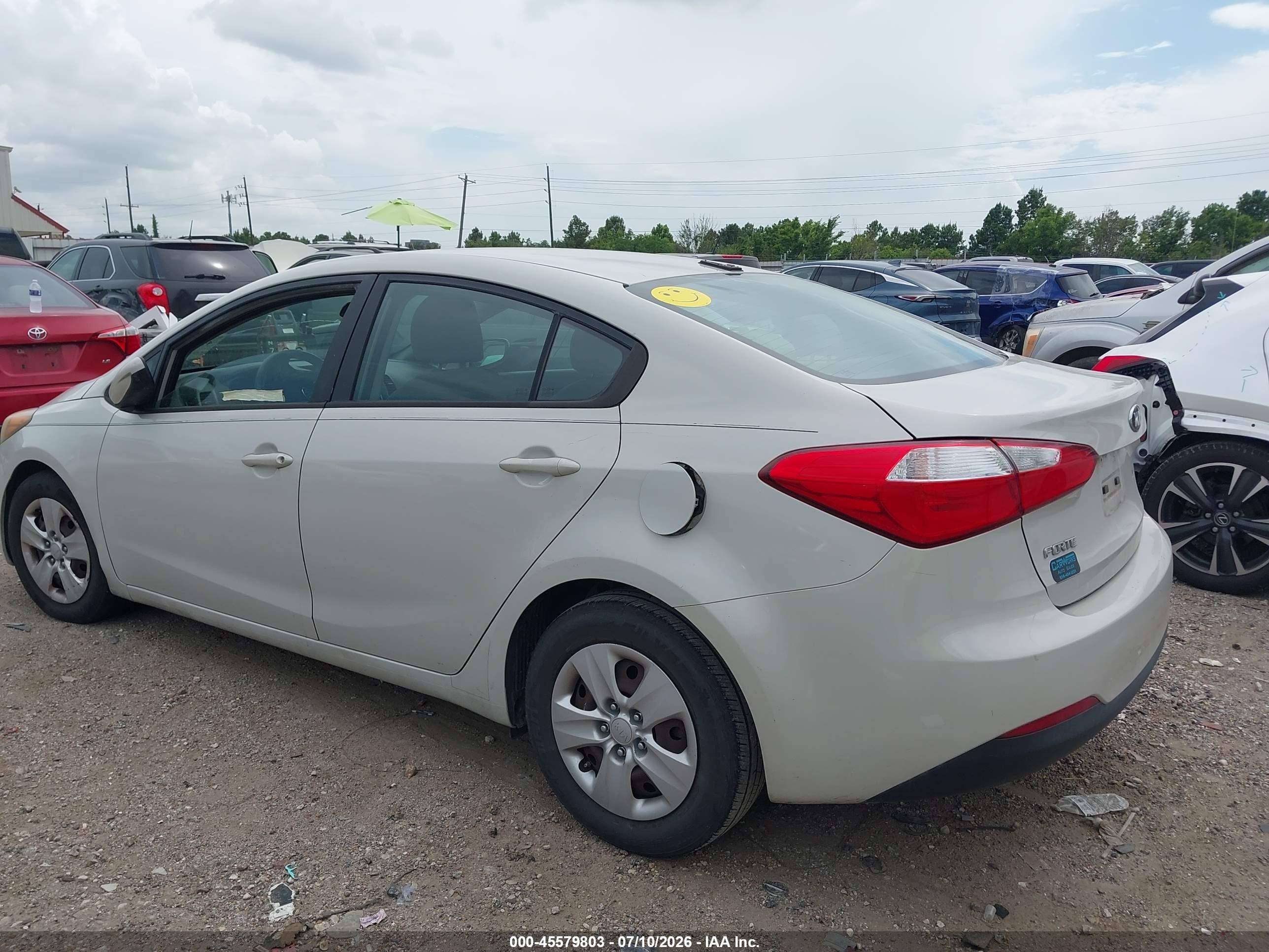 2015 Kia Forte Lx Brown vin: KNAFK4A63F5419998