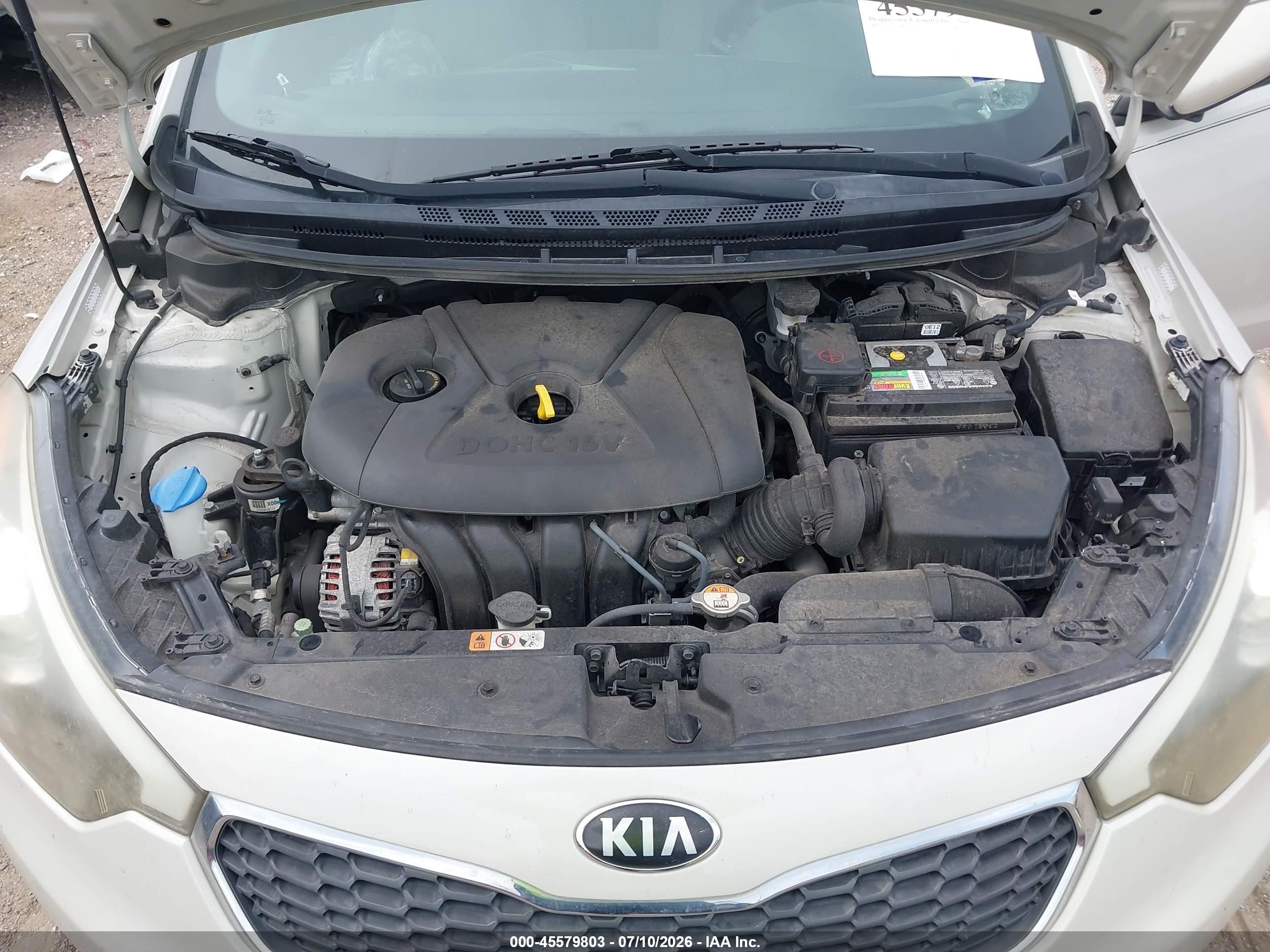 2015 Kia Forte Lx Brown vin: KNAFK4A63F5419998
