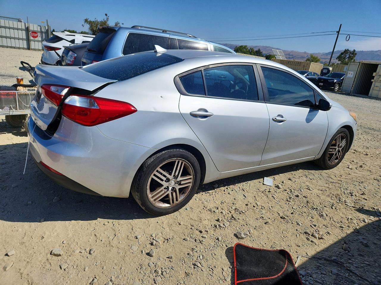 2015 Kia Forte Lx Silver vin: KNAFK4A63F5423808