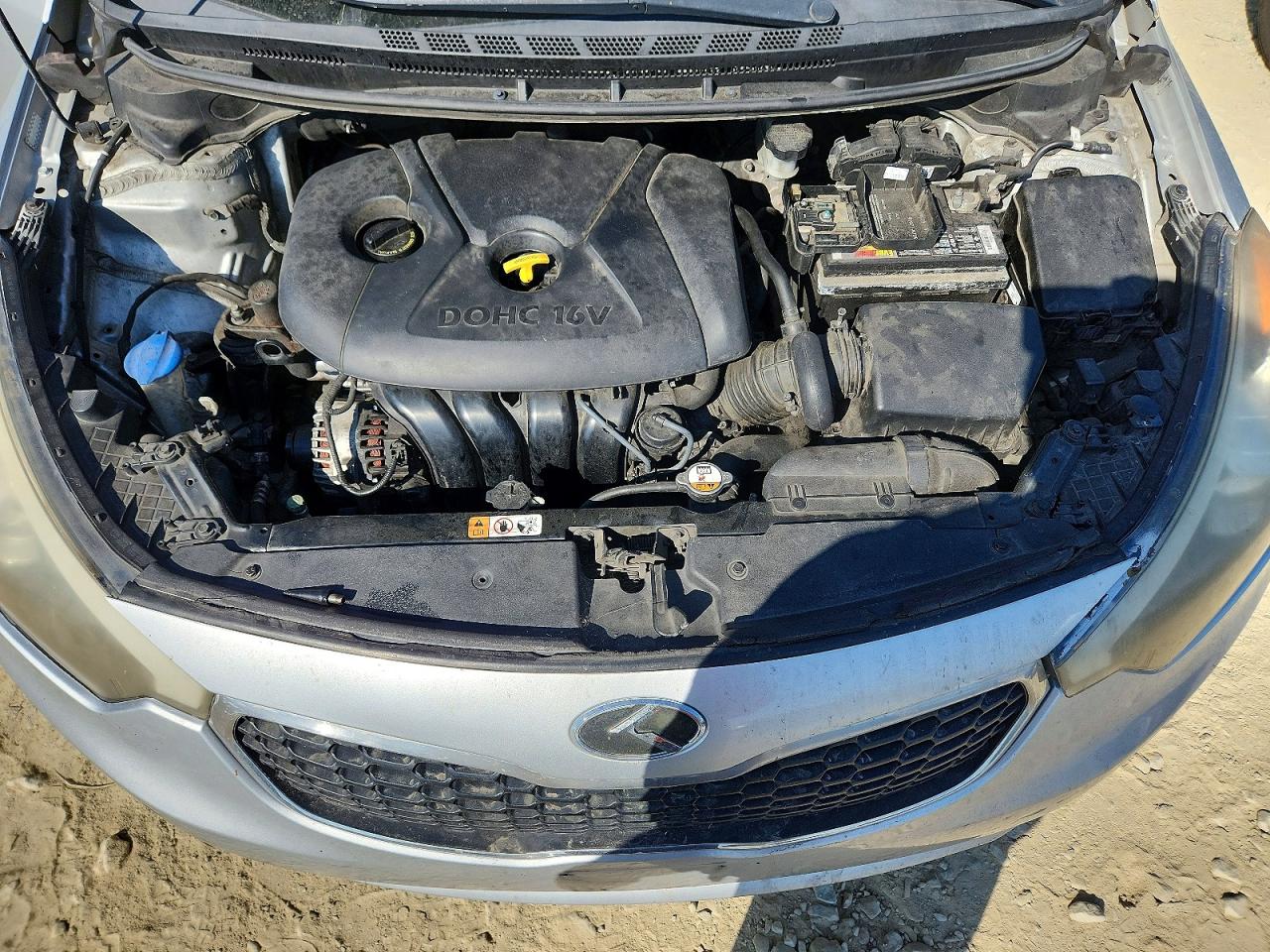 2015 Kia Forte Lx Silver vin: KNAFK4A63F5423808