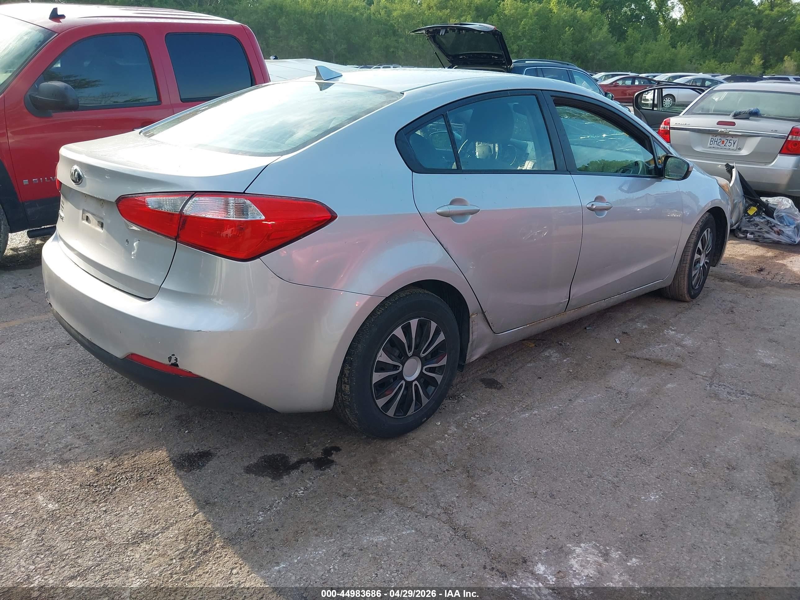 2015 Kia Forte Lx Silver vin: KNAFK4A63F5433240