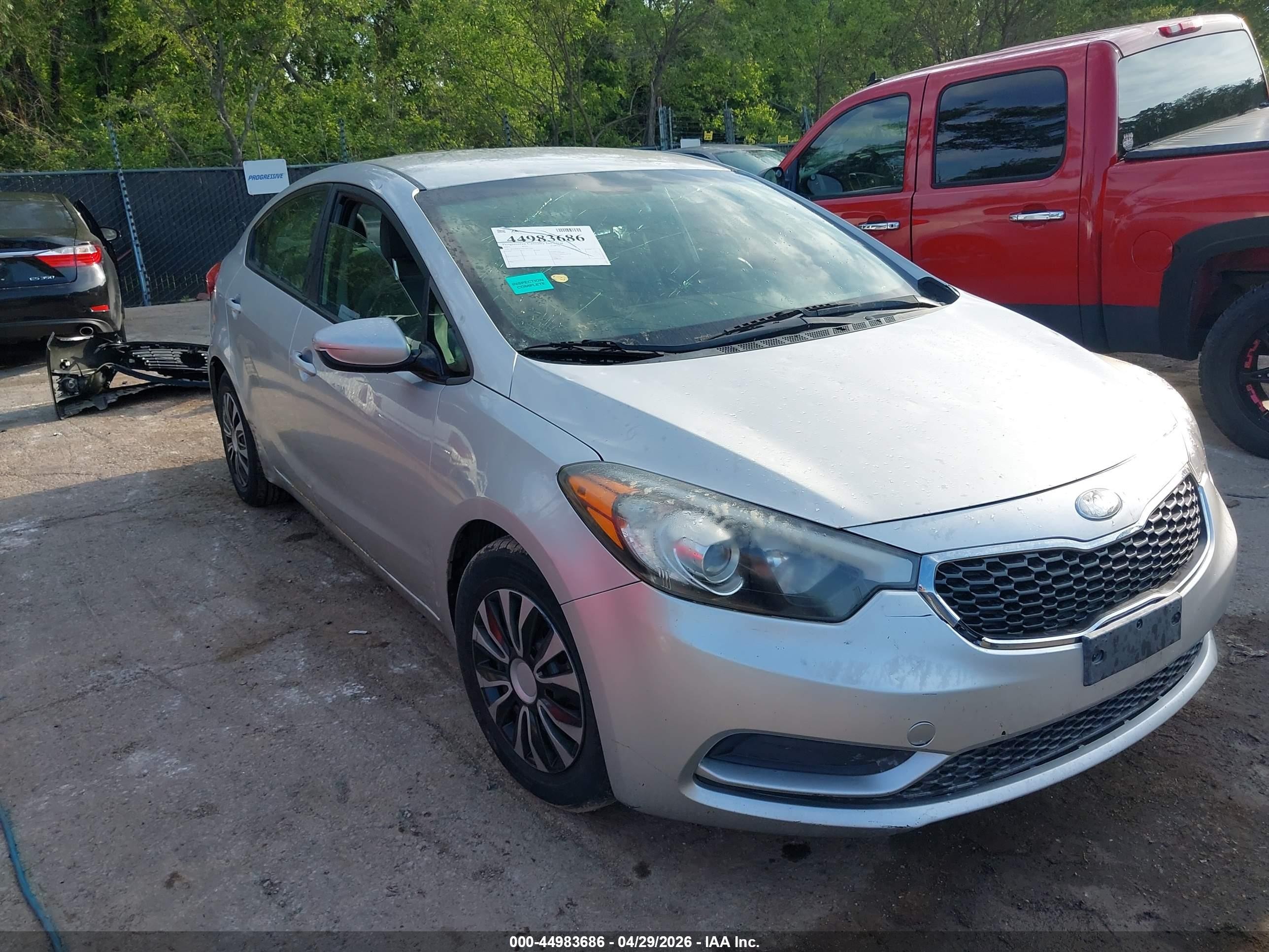 2015 Kia Forte Lx Silver vin: KNAFK4A63F5433240