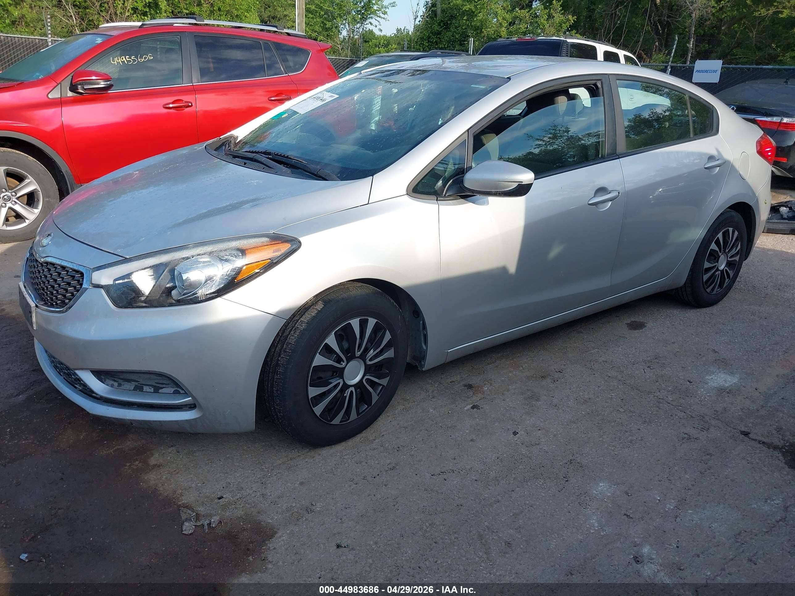2015 Kia Forte Lx Silver vin: KNAFK4A63F5433240
