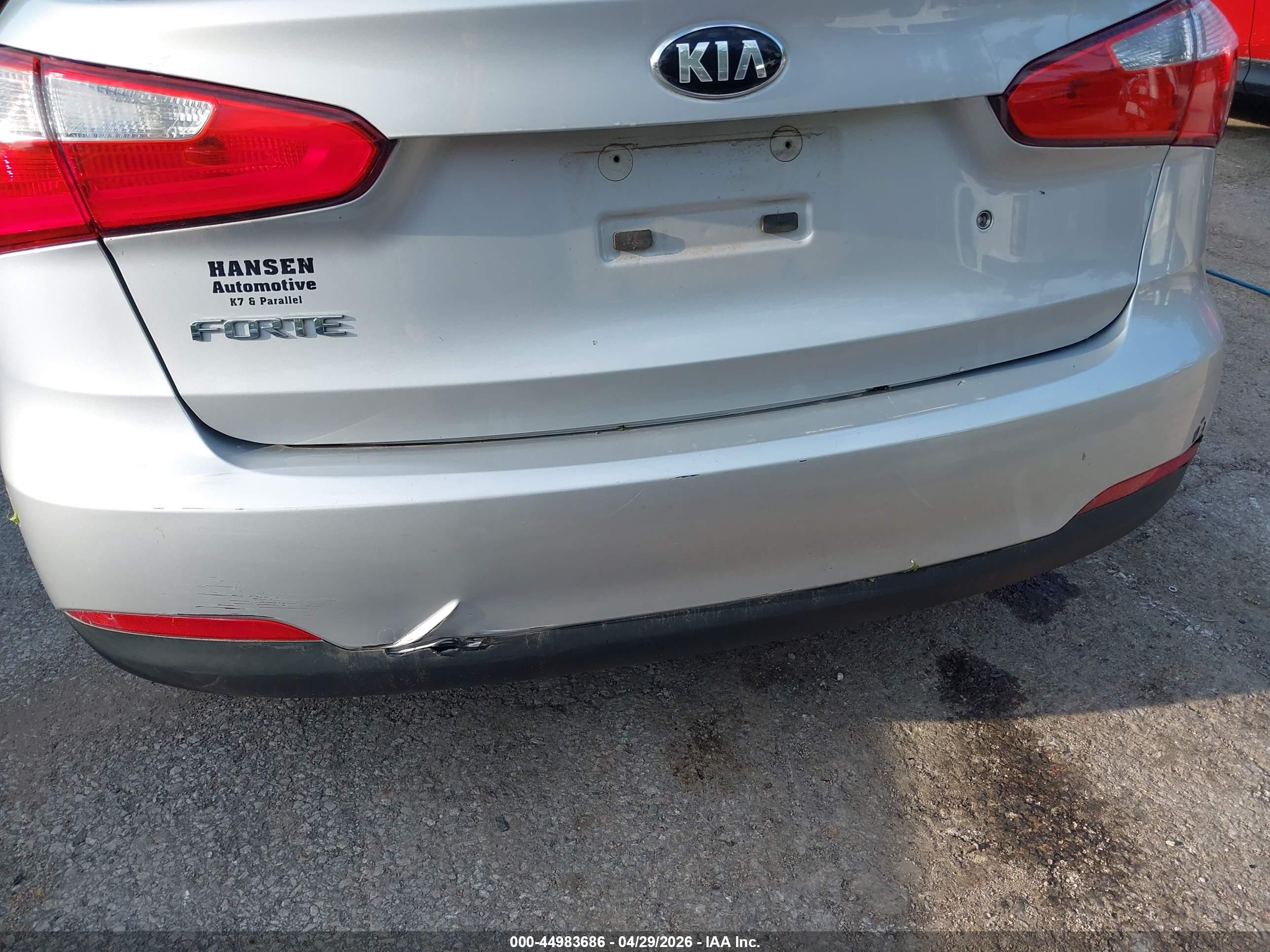 2015 Kia Forte Lx Silver vin: KNAFK4A63F5433240