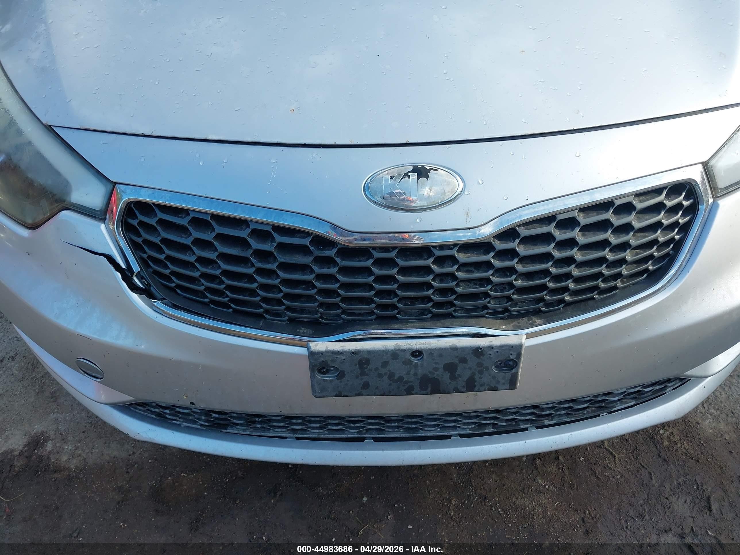 2015 Kia Forte Lx Silver vin: KNAFK4A63F5433240