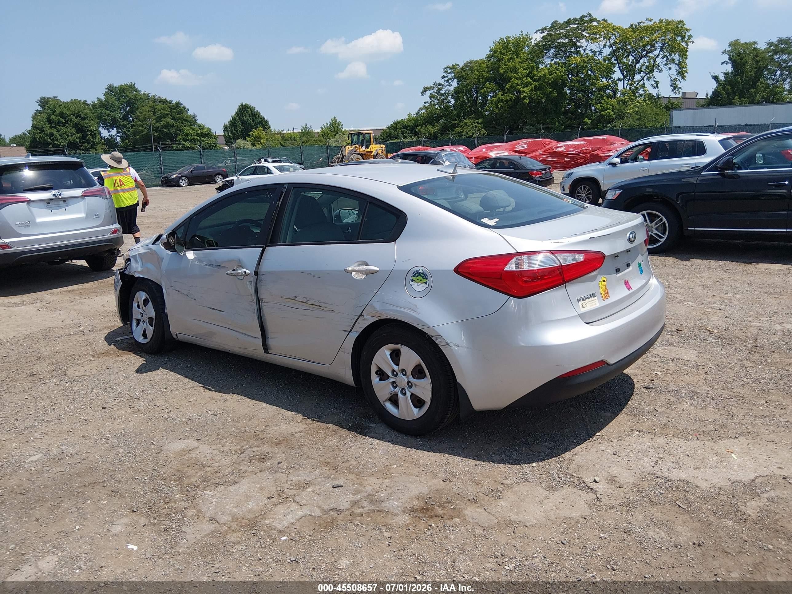 2015 Kia Forte Lx Silver vin: KNAFK4A63F5433660