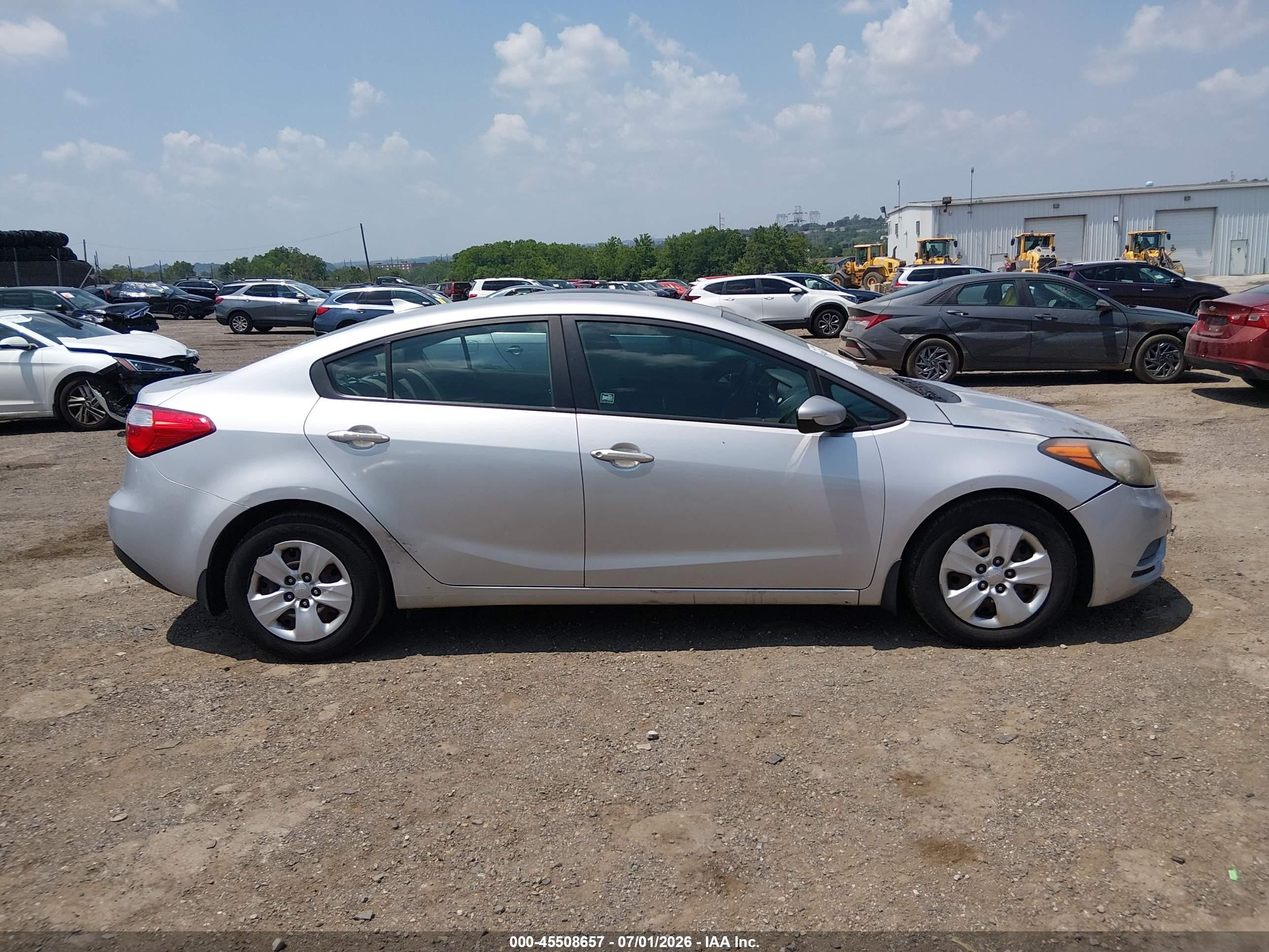 2015 Kia Forte Lx Silver vin: KNAFK4A63F5433660