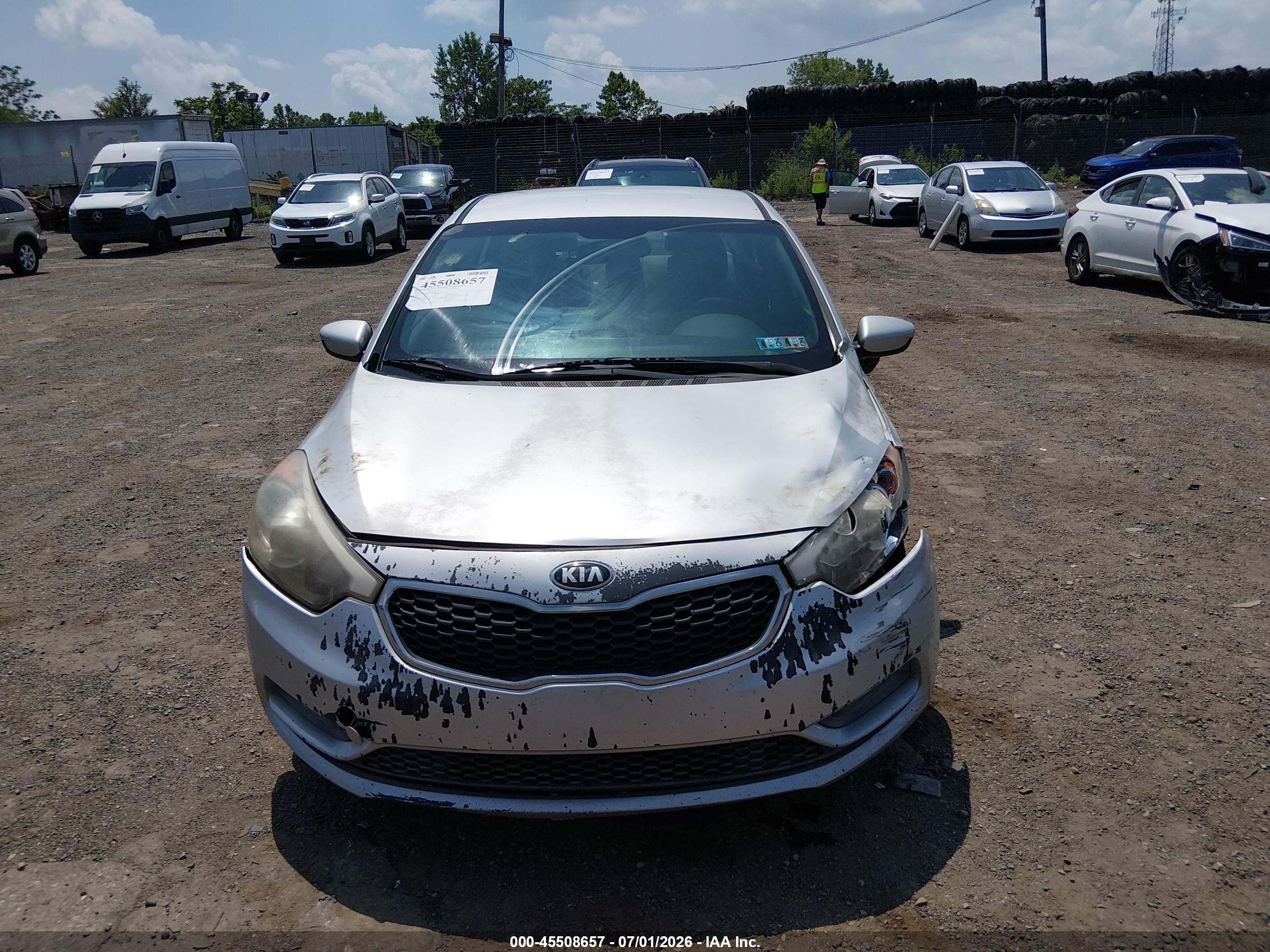 2015 Kia Forte Lx Silver vin: KNAFK4A63F5433660