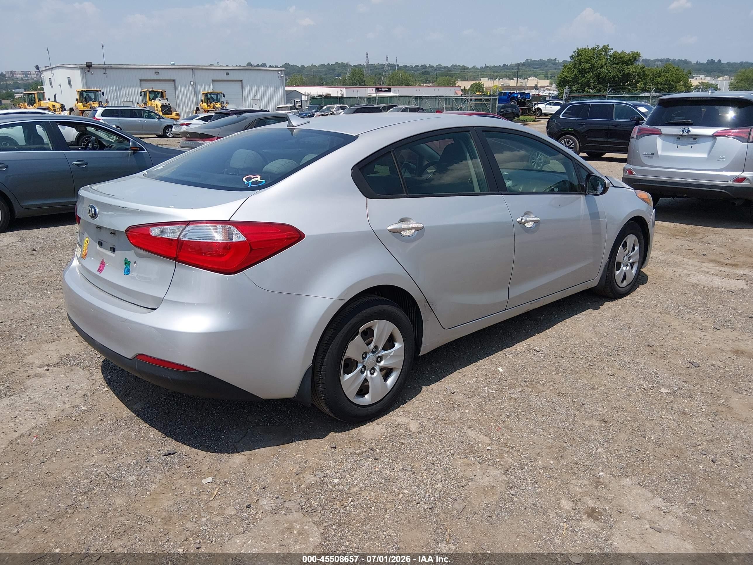 2015 Kia Forte Lx Silver vin: KNAFK4A63F5433660
