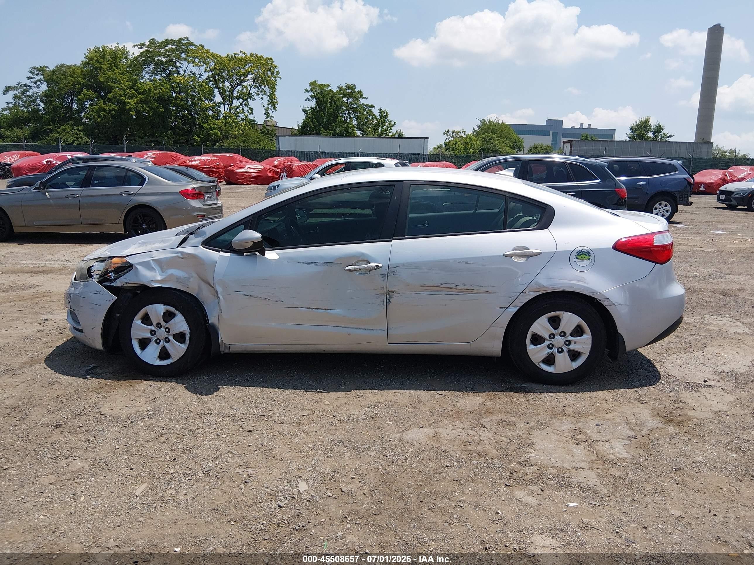 2015 Kia Forte Lx Silver vin: KNAFK4A63F5433660