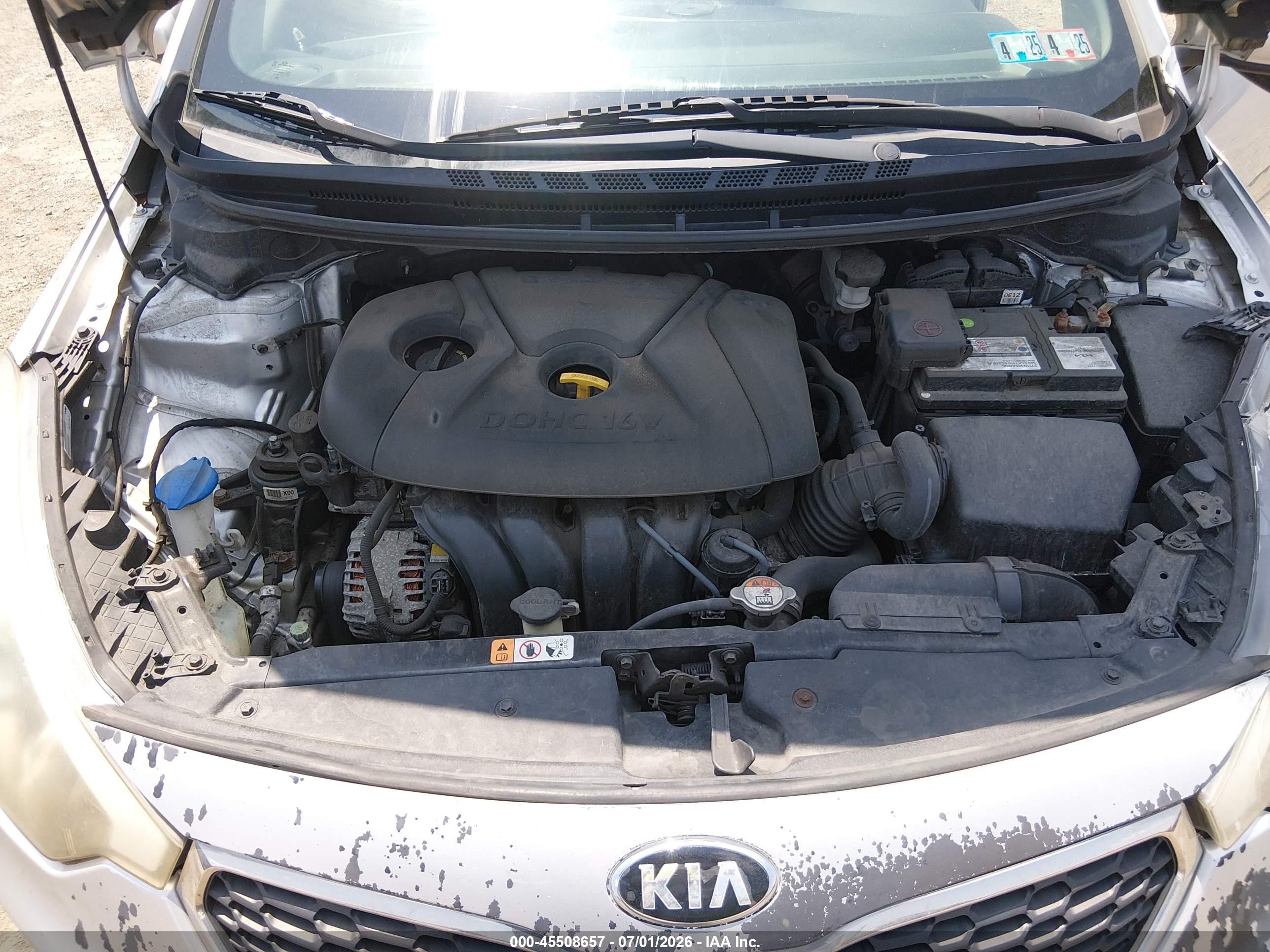 2015 Kia Forte Lx Silver vin: KNAFK4A63F5433660