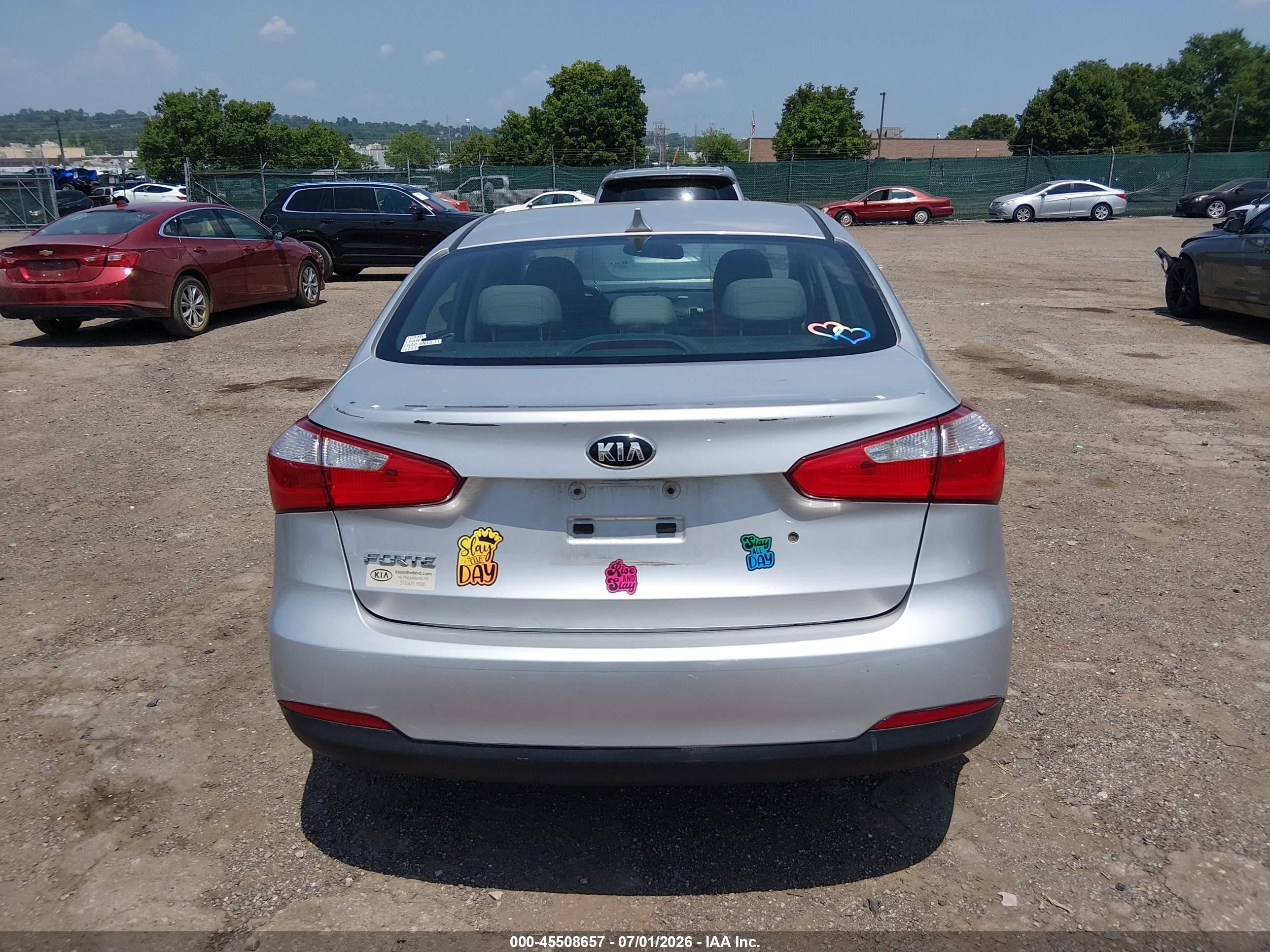 2015 Kia Forte Lx Silver vin: KNAFK4A63F5433660