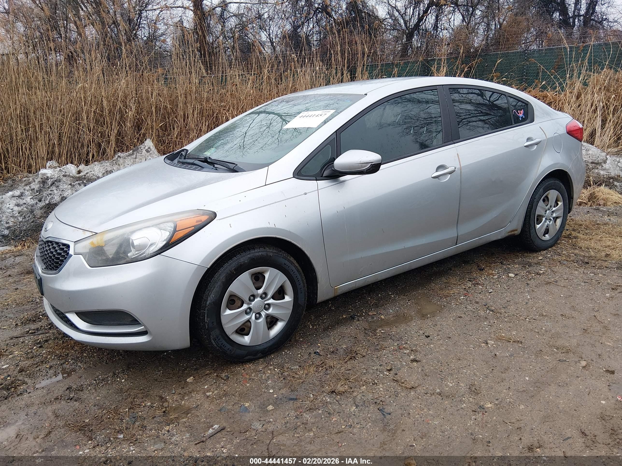 2014 Kia Forte Lx Silver vin: KNAFK4A64E5142373