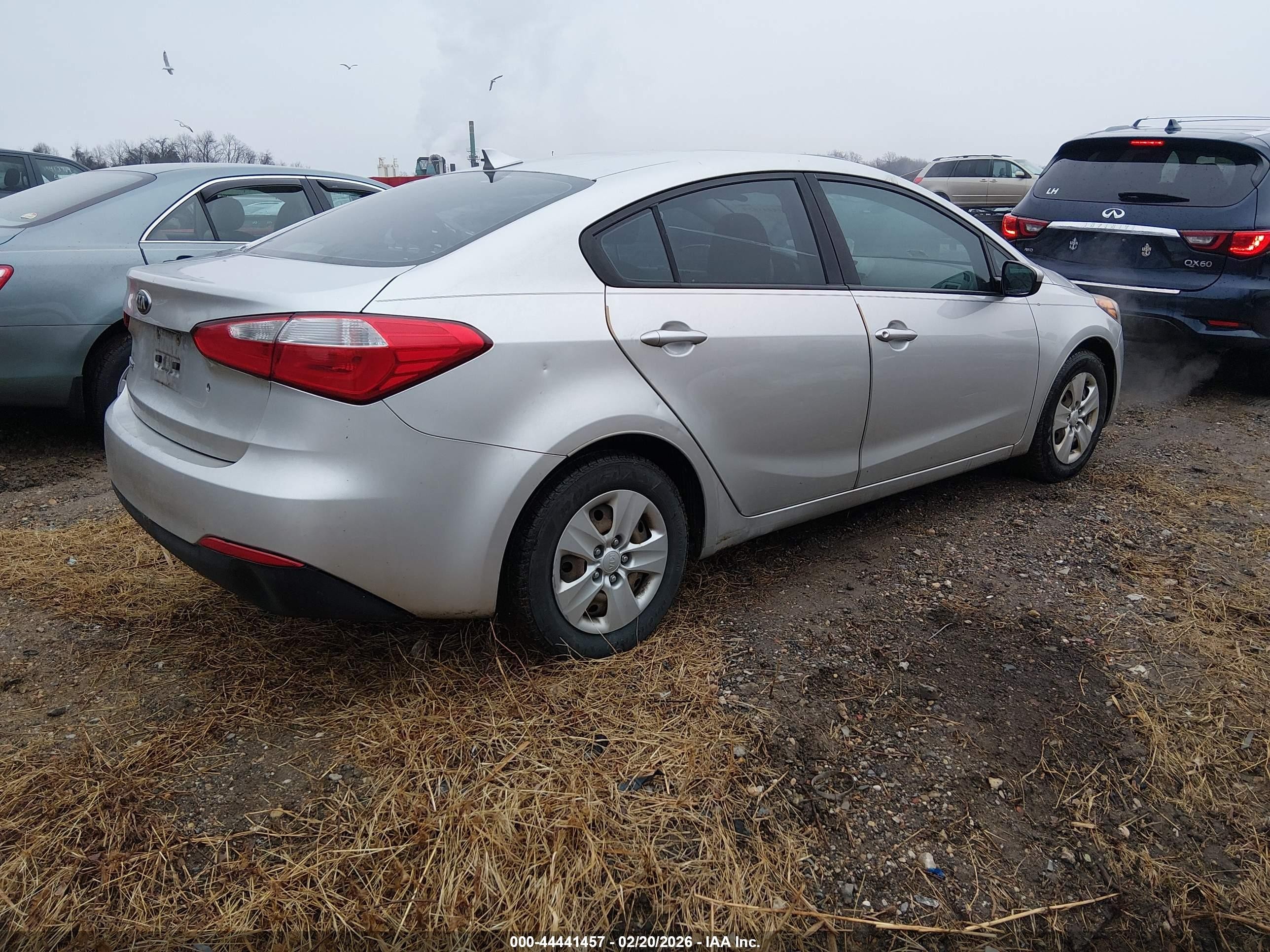 2014 Kia Forte Lx Silver vin: KNAFK4A64E5142373