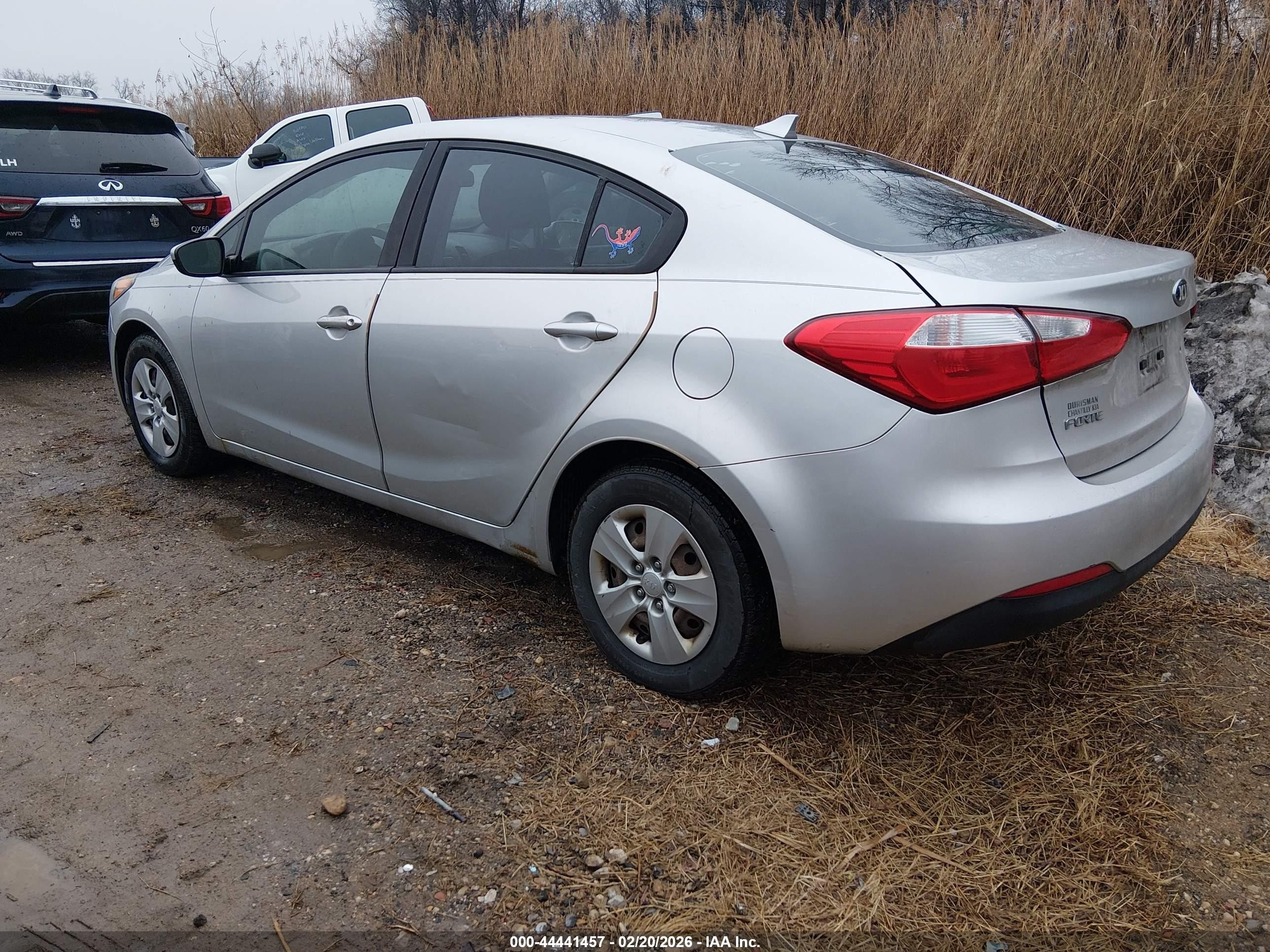2014 Kia Forte Lx Silver vin: KNAFK4A64E5142373