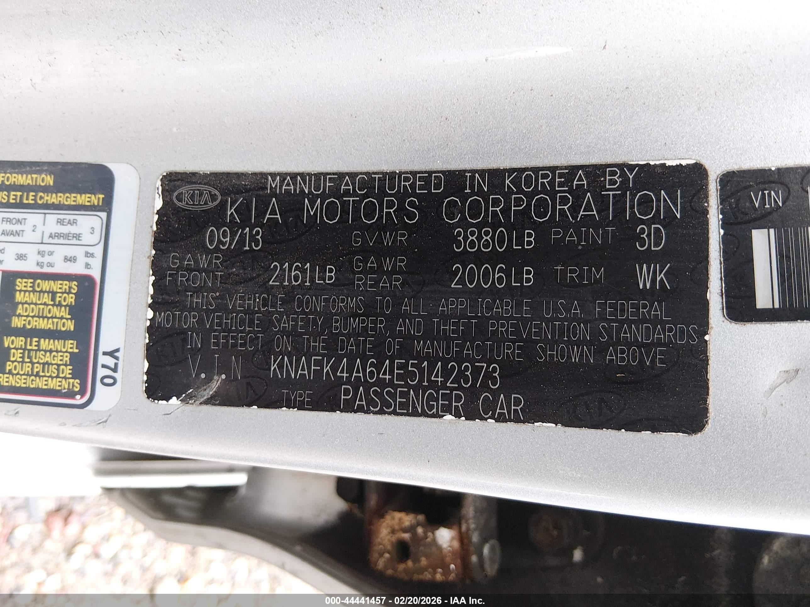 2014 Kia Forte Lx Silver vin: KNAFK4A64E5142373