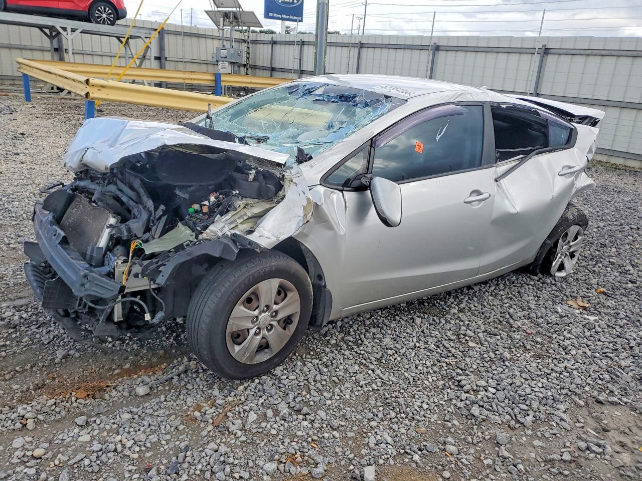 2014 Kia Forte Lx Silver vin: KNAFK4A64E5148660