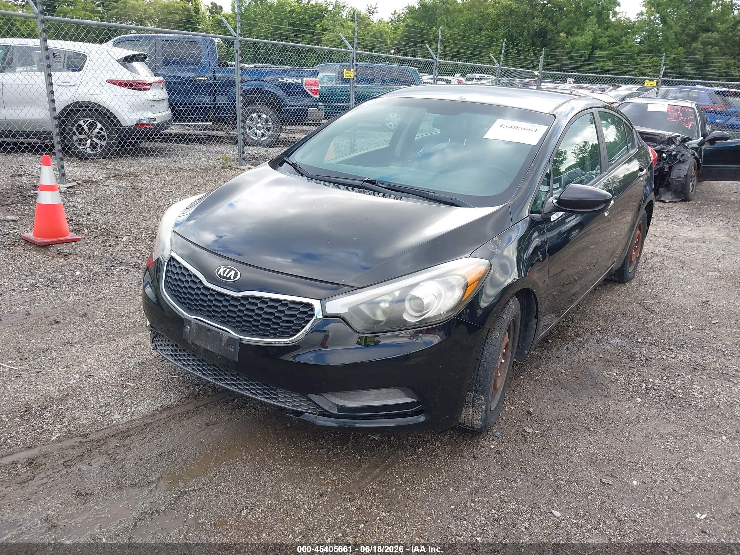 2015 Kia Forte Lx Черный vin: KNAFK4A64F5268802