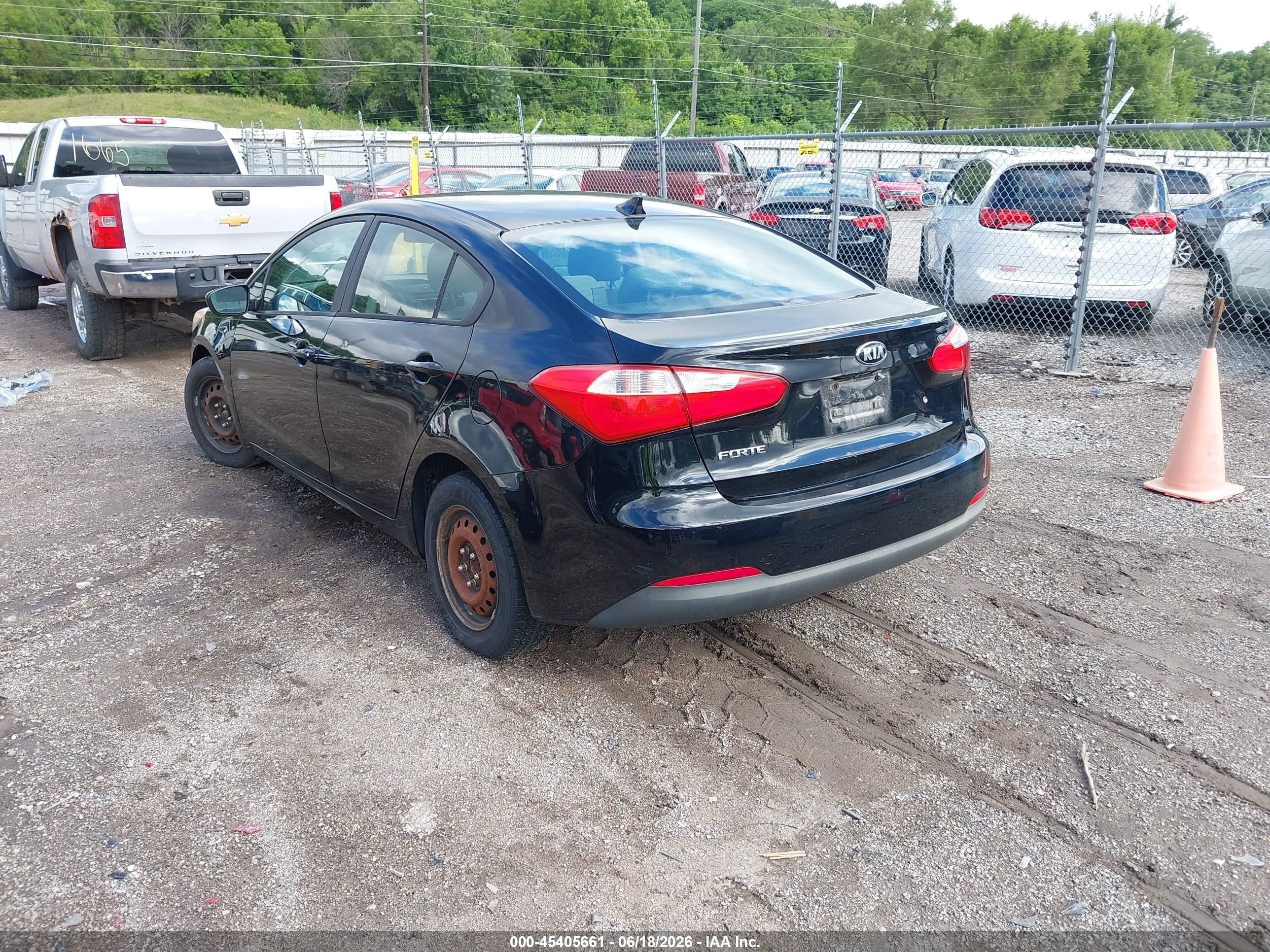 2015 Kia Forte Lx Черный vin: KNAFK4A64F5268802